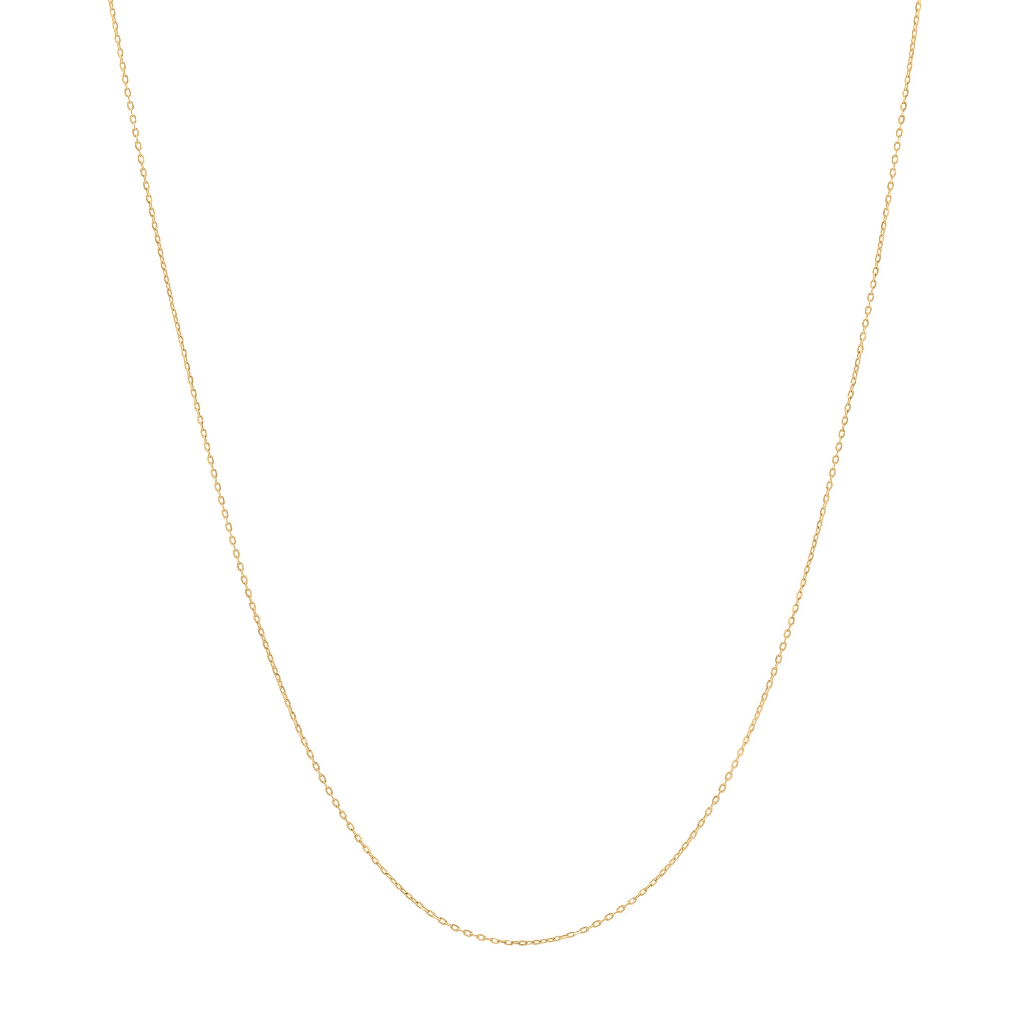 K18 シャインカット小豆0.25φ ネックレス 60cm