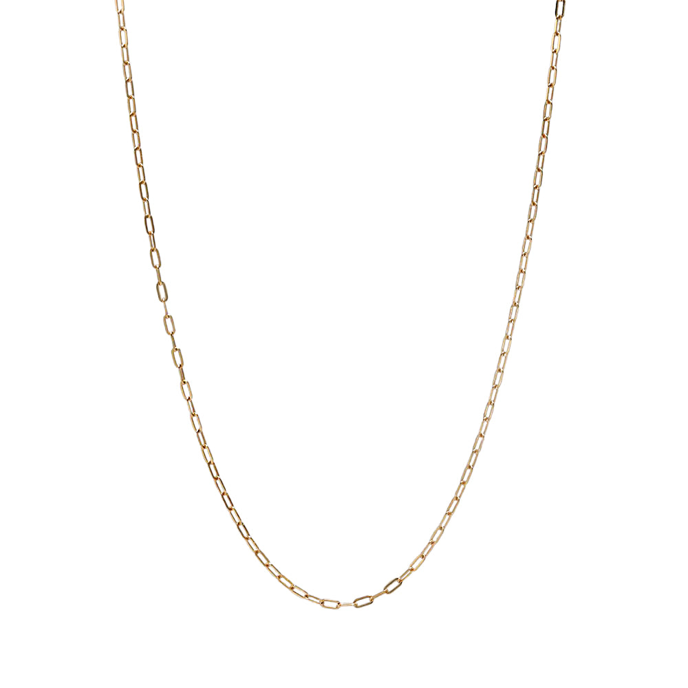 K18 荒角小豆0.6φ ネックレス 50cm