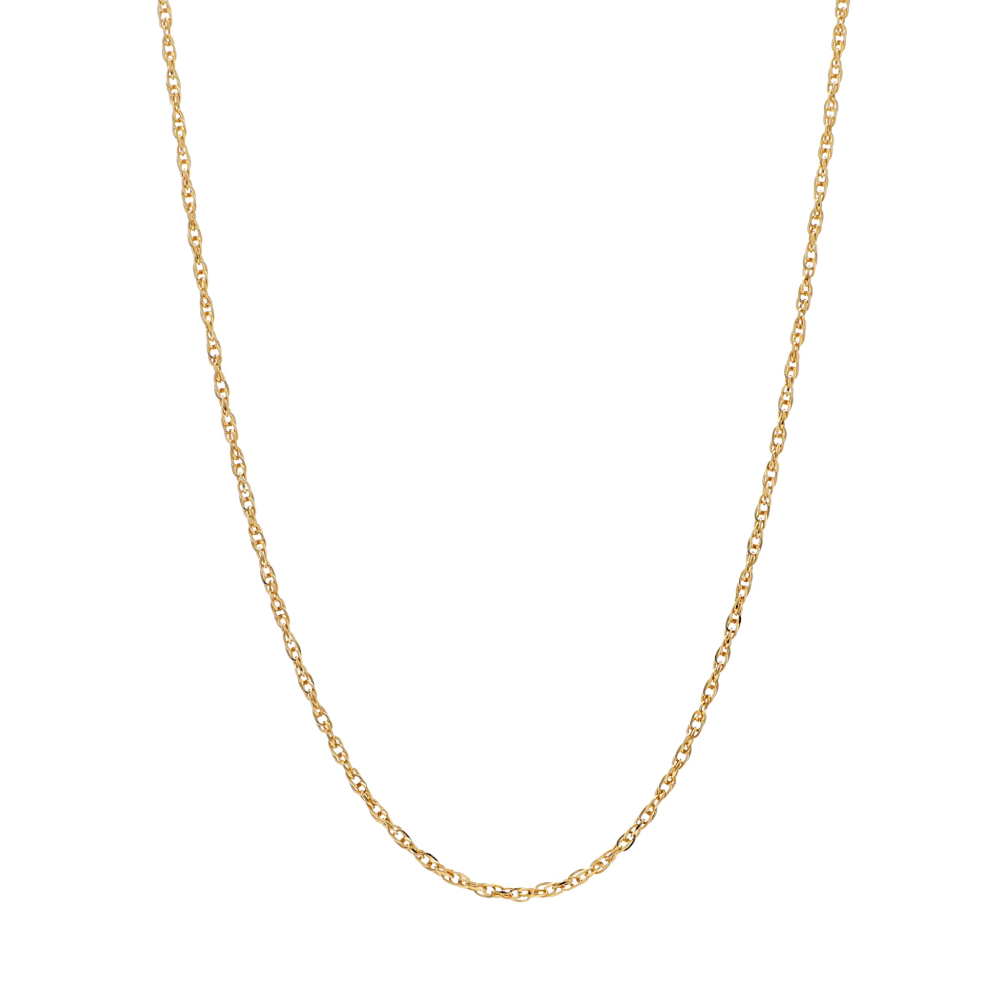 K18 縄角線 0.25φ ネックレス 50cm