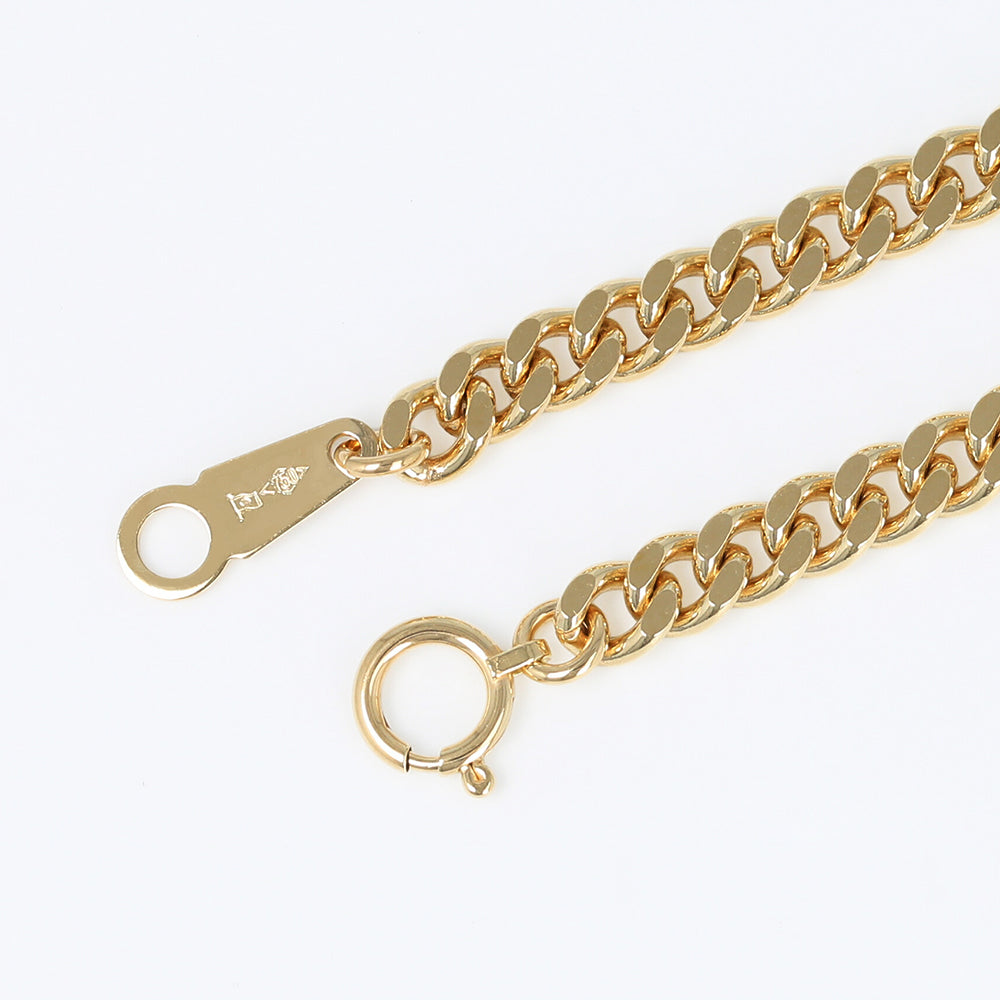 K18 シングル2面喜平 ブレスレット 18cm10g