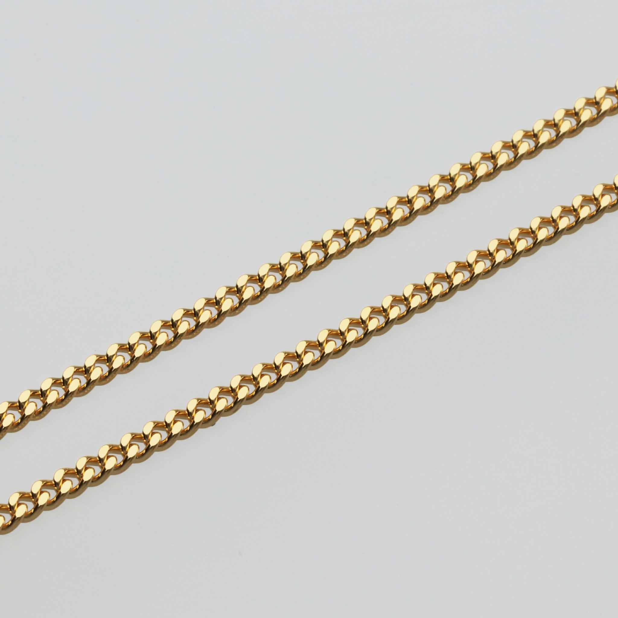 K18 シングル2面喜平 ネックレス 60cm10g