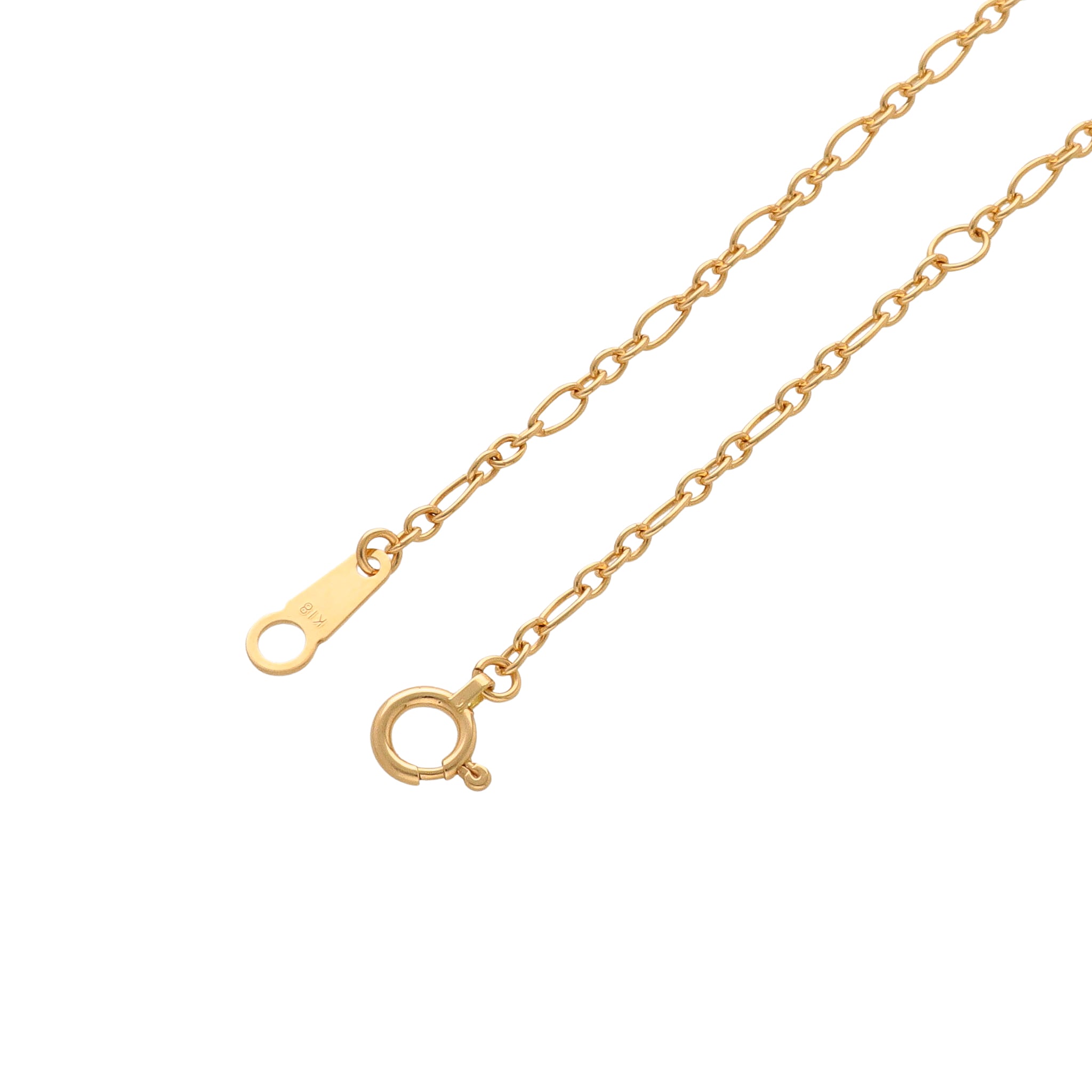 K18 小豆S/L 0.4φ ネックレス 40cm