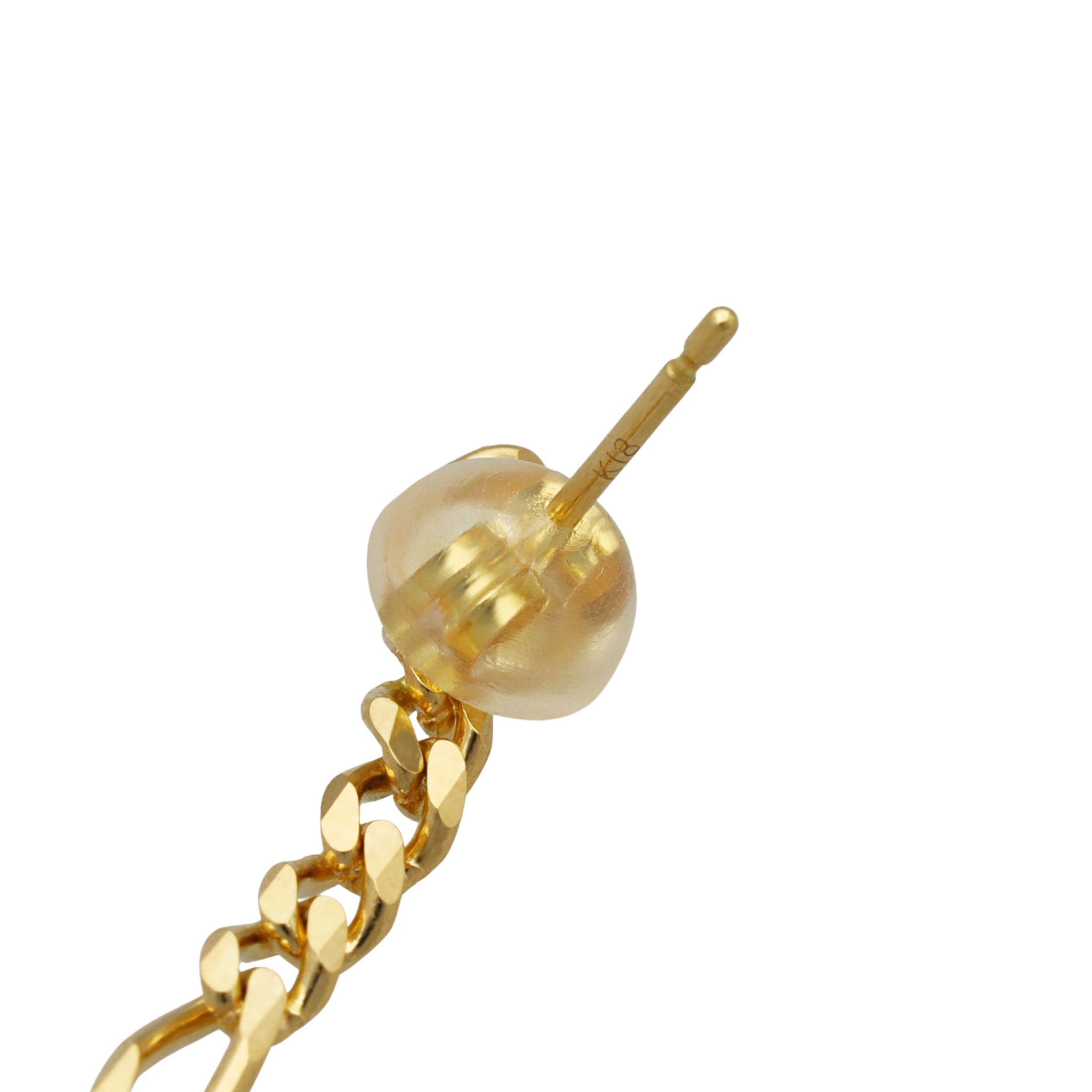 K18 フィガロ0.6φ ハーフピアス (片耳)