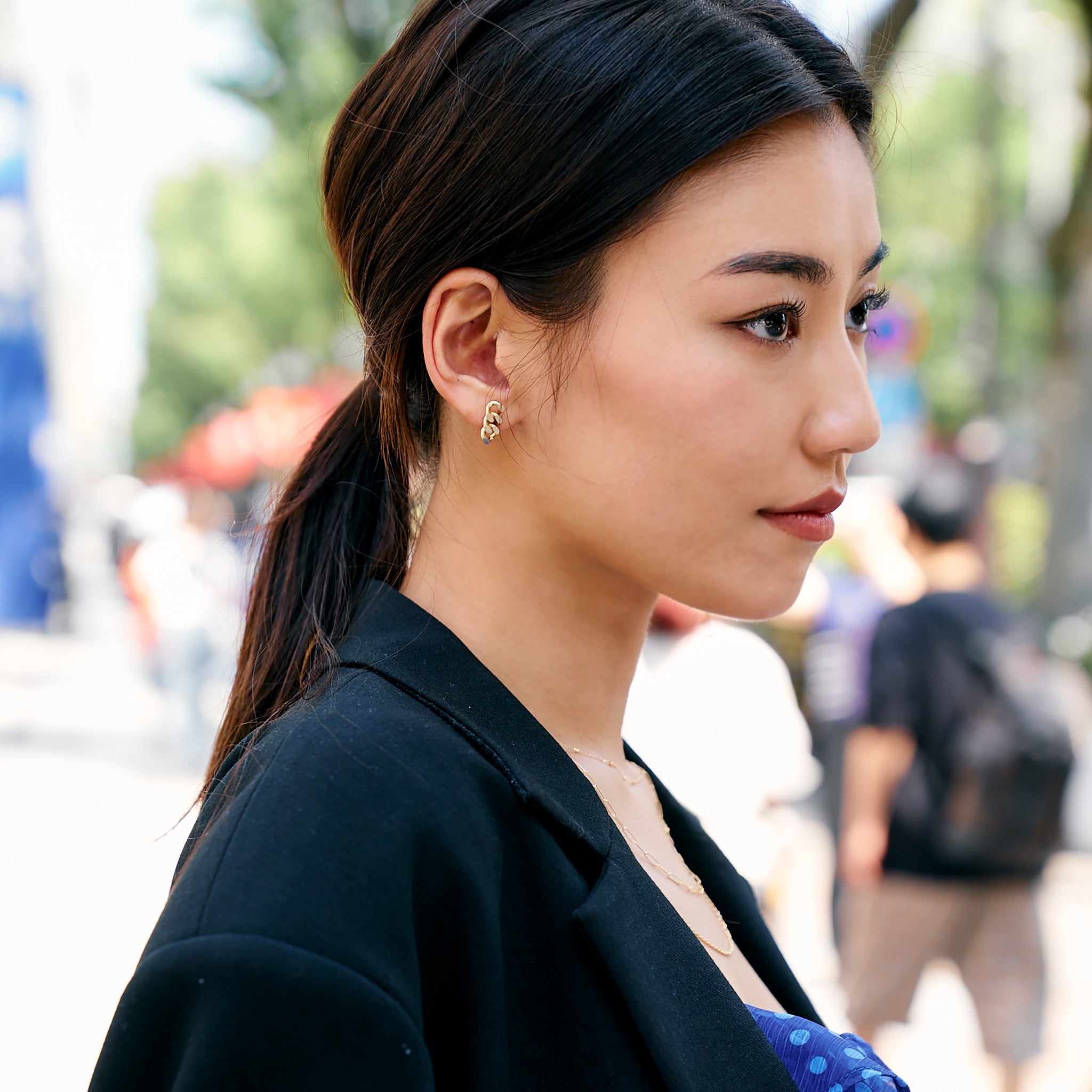 K18 喜平2.0φ ハーフピアス (片耳)