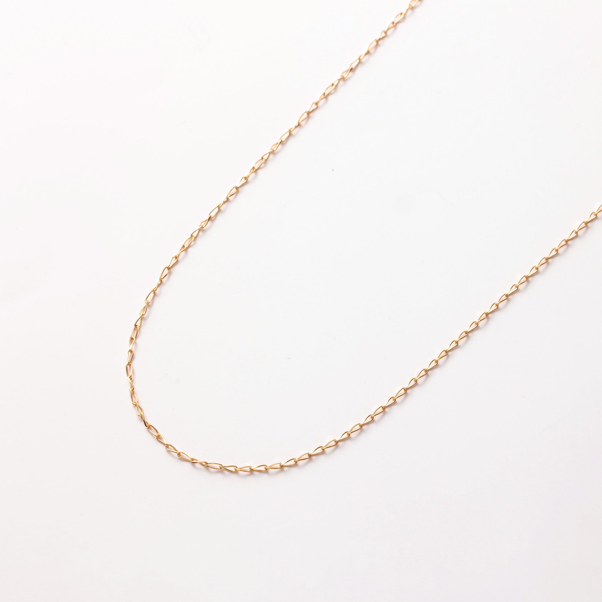 K18 ロングタネルカット 0.4φ ネックレス 40cm