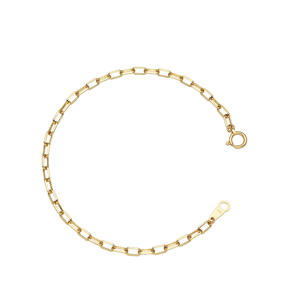 K18 スモールミラーノ ブレスレット 20㎝