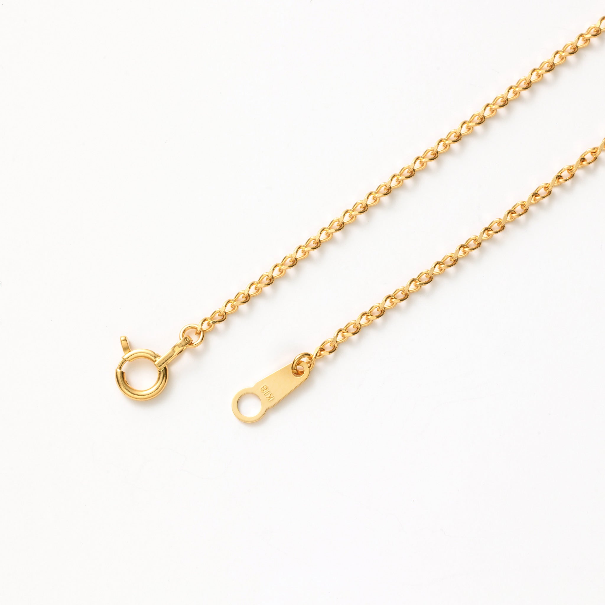 K18 タネルカット 0.4φ ネックレス 40cm