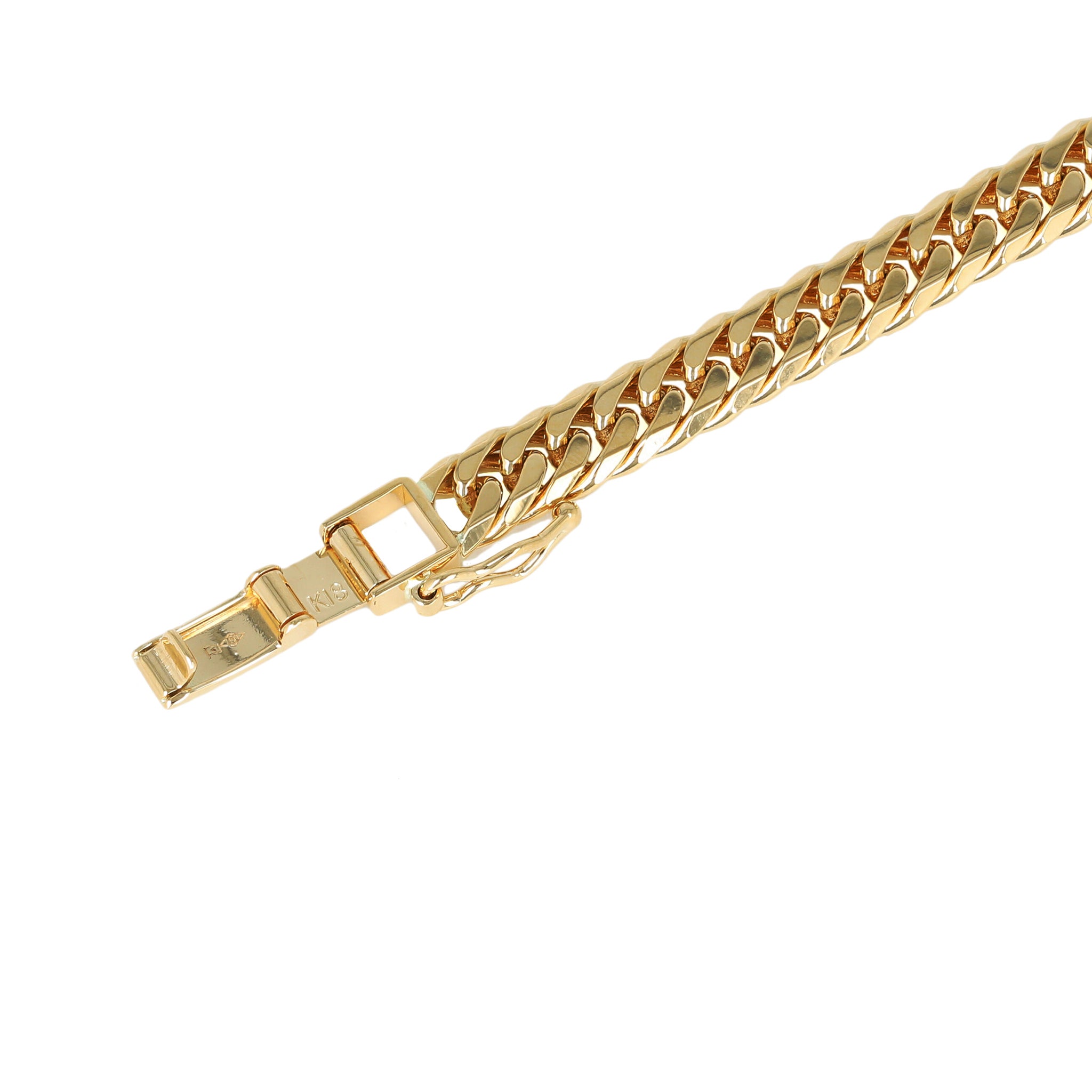 K18 ダブル6面喜平 ブレスレット 18cm20g