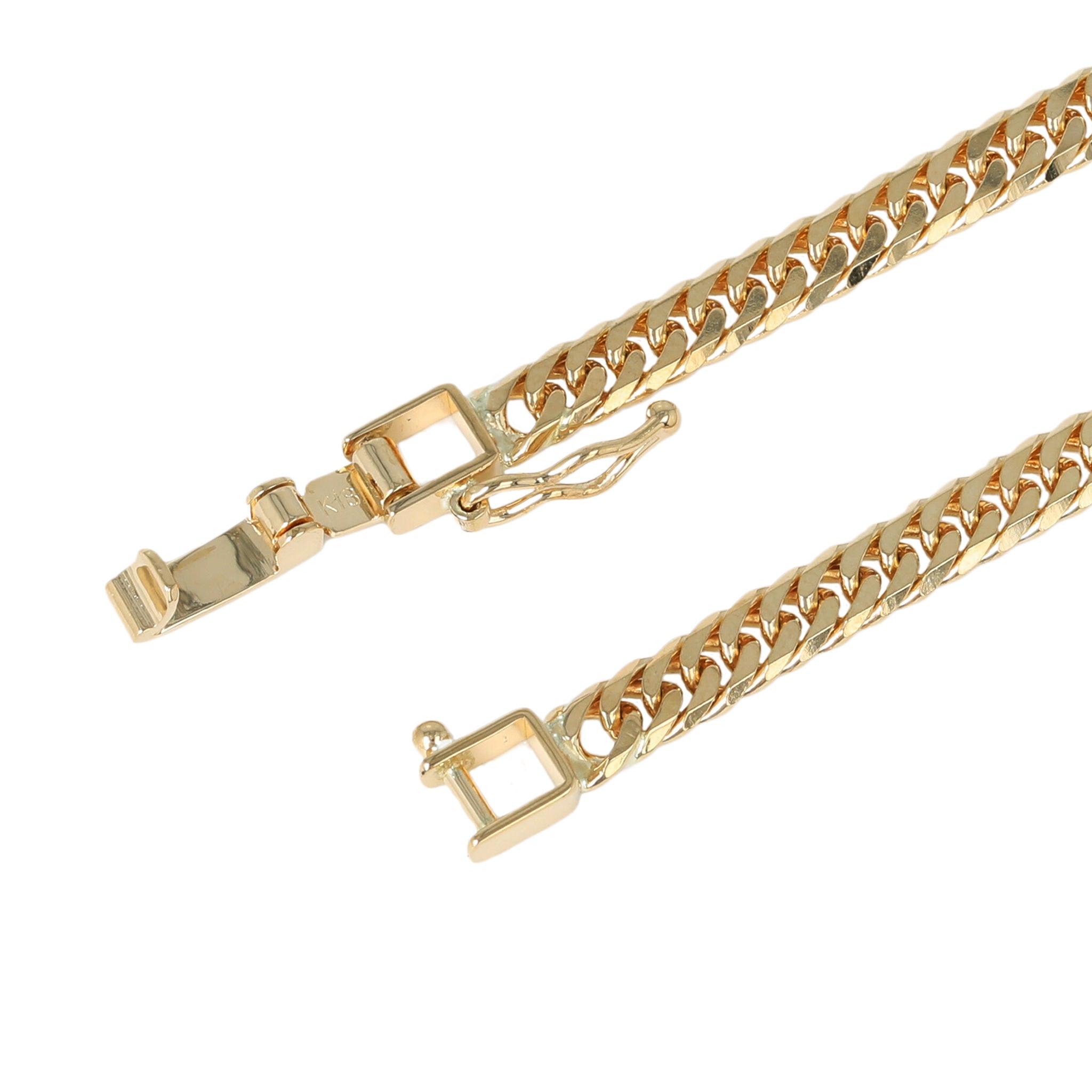 K18 ダブル6面喜平 ネックレス 40cm20g