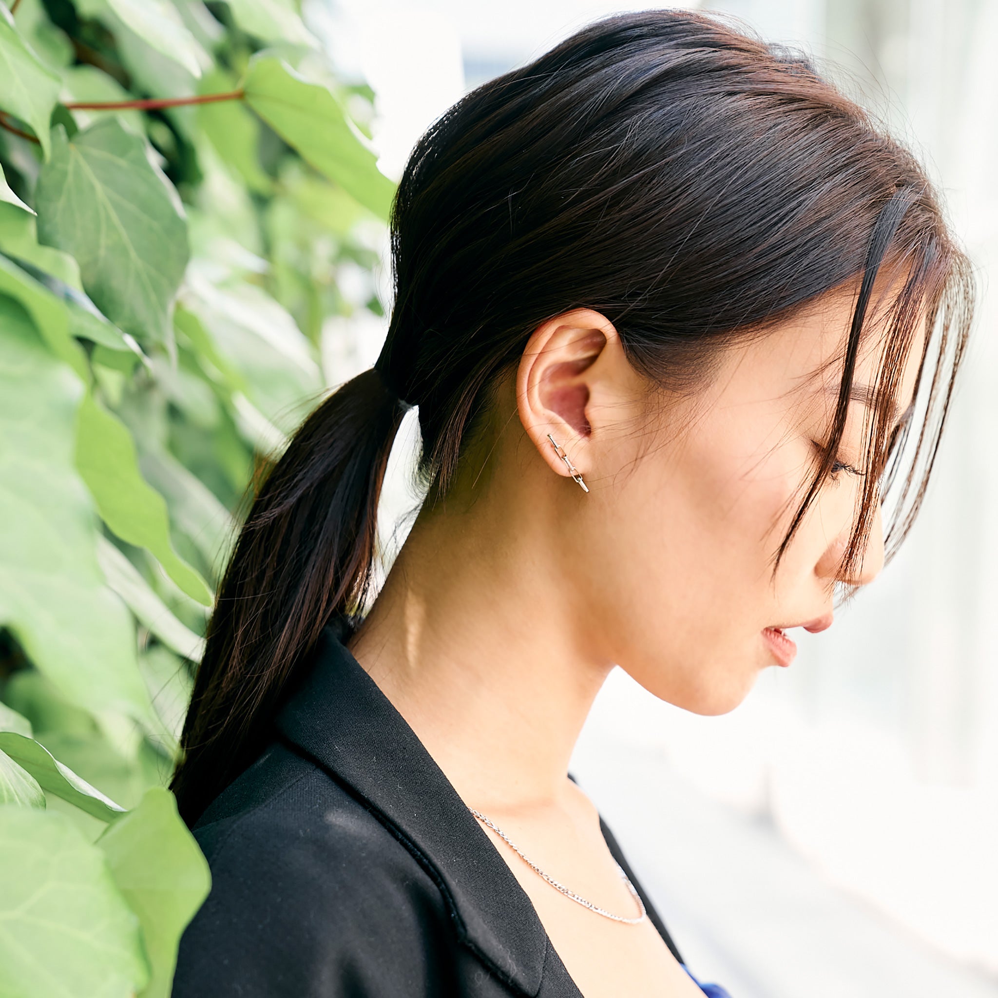 Pt850/900 ミラーノ ハーフピアス (片耳)