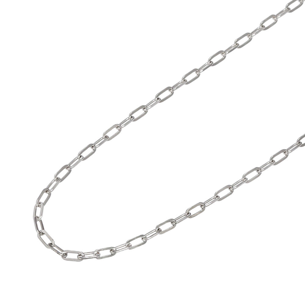 Pt850 荒角小豆0.6φ ネックレス 50cm