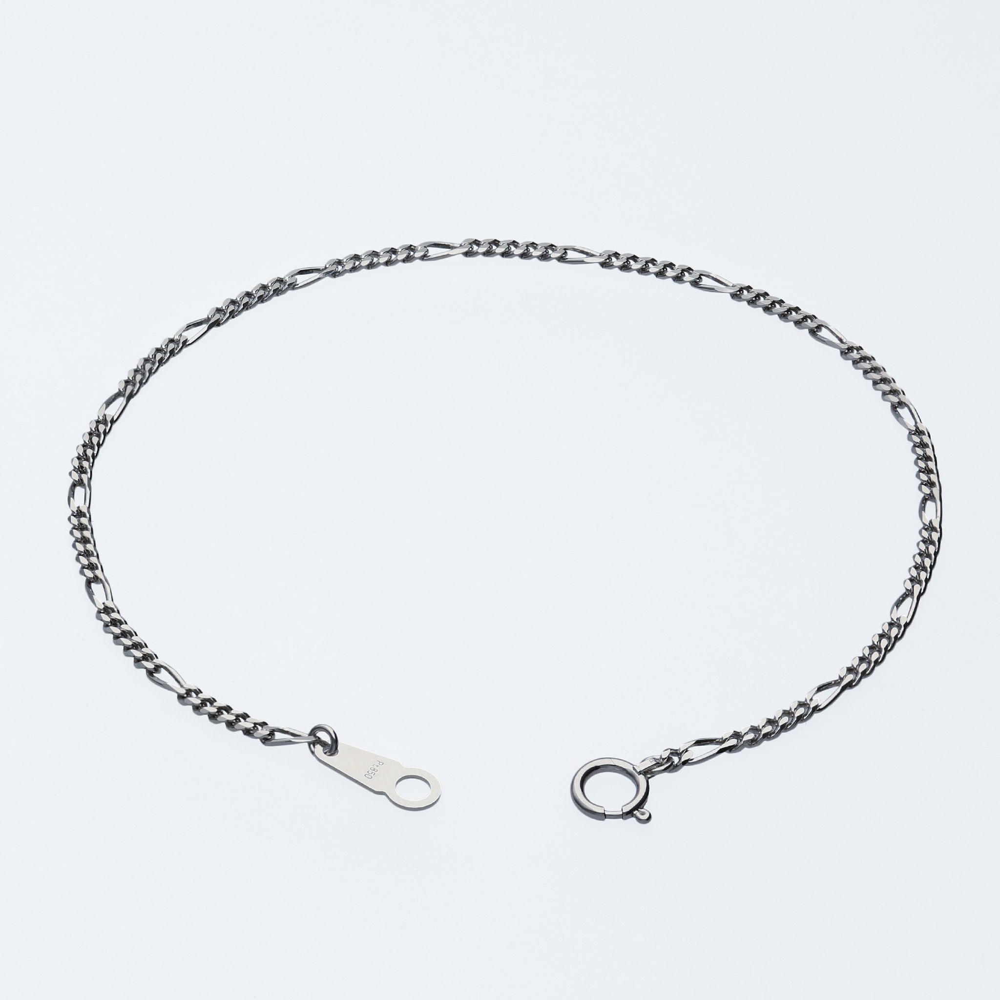 Pt850 フィガロ0.6φ ブレスレット 18cm