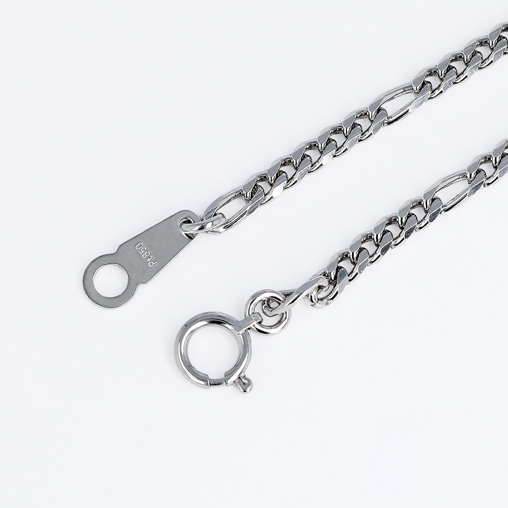 Pt850 フィガロ0.8φ ブレスレット 20cm