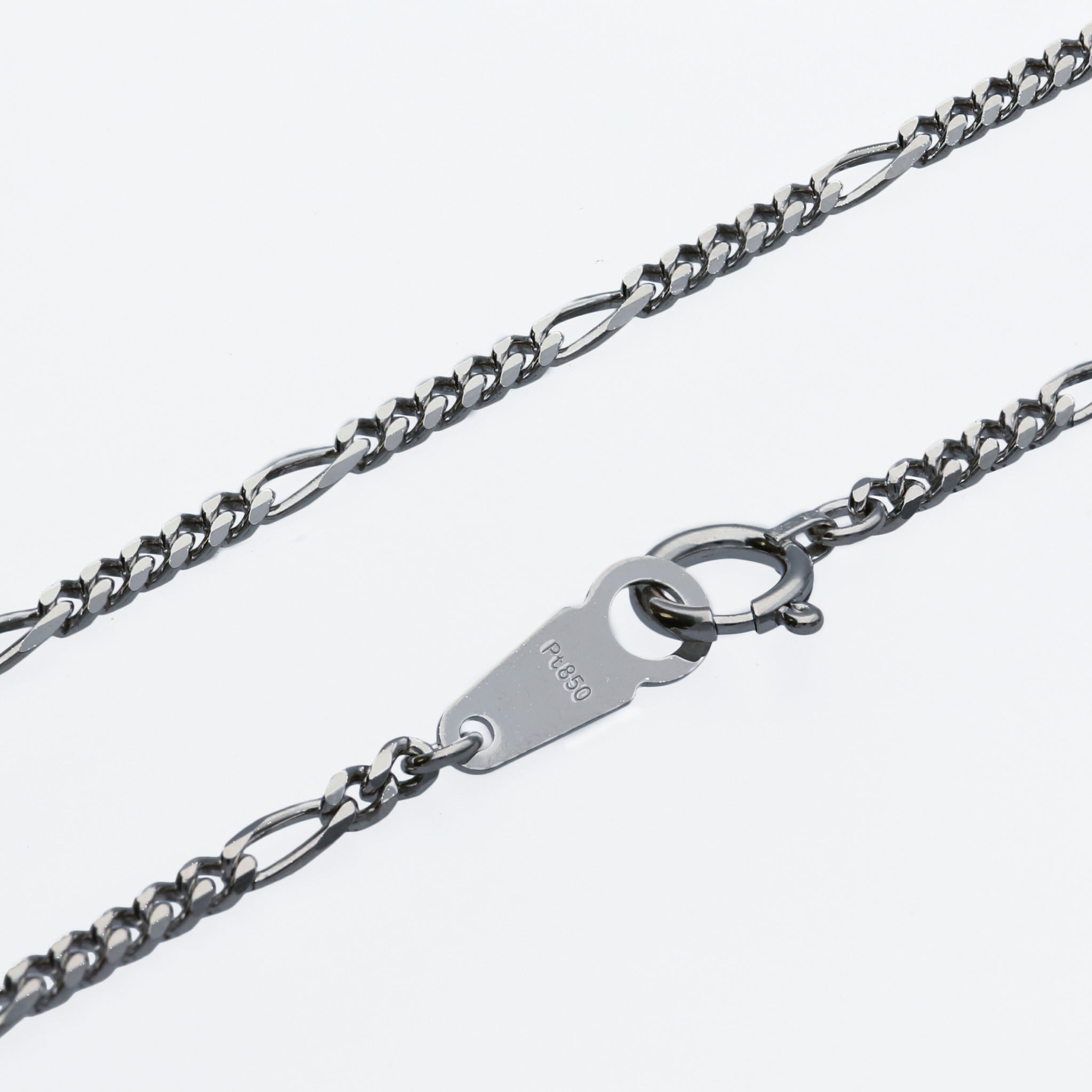 Pt850 フィガロ0.8φ ネックレス 50cm