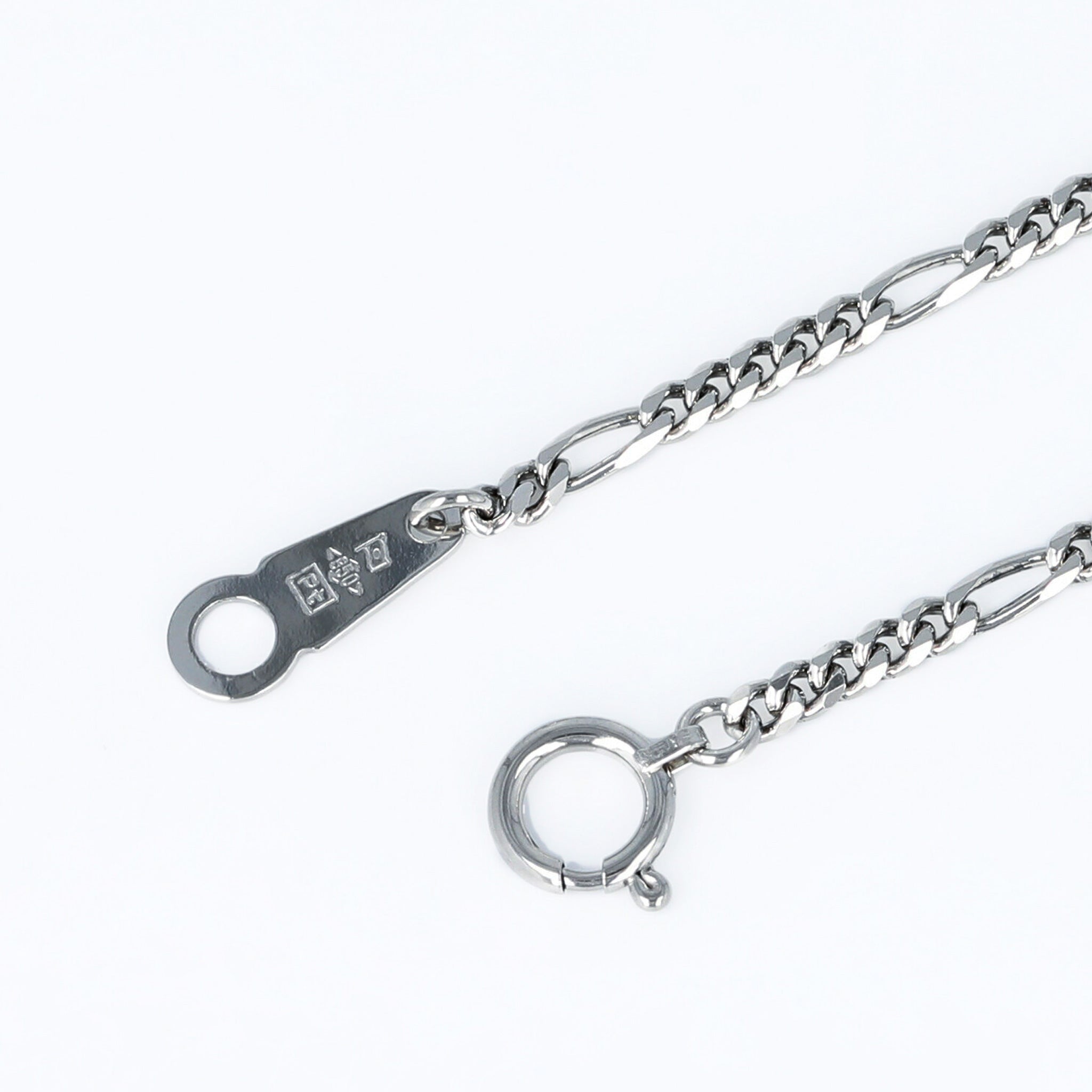 Pt850 フィガロ0.8φ ネックレス 50cm