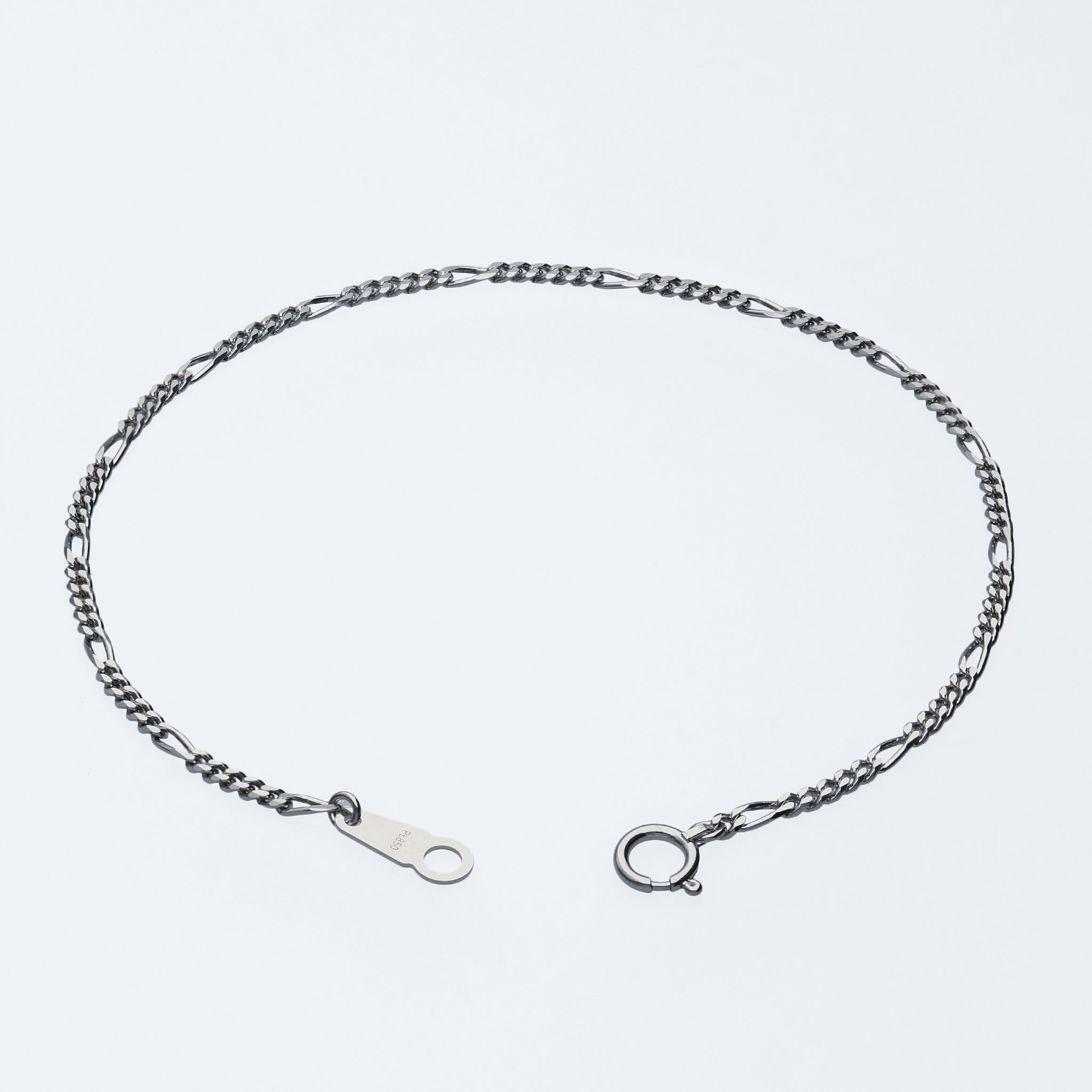 Pt850 フィガロ1.0φ ブレスレット 20cm