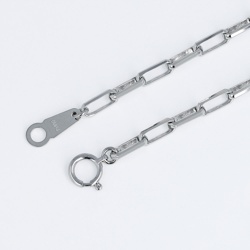 Pt850 ミラーノ ブレスレット 20cm