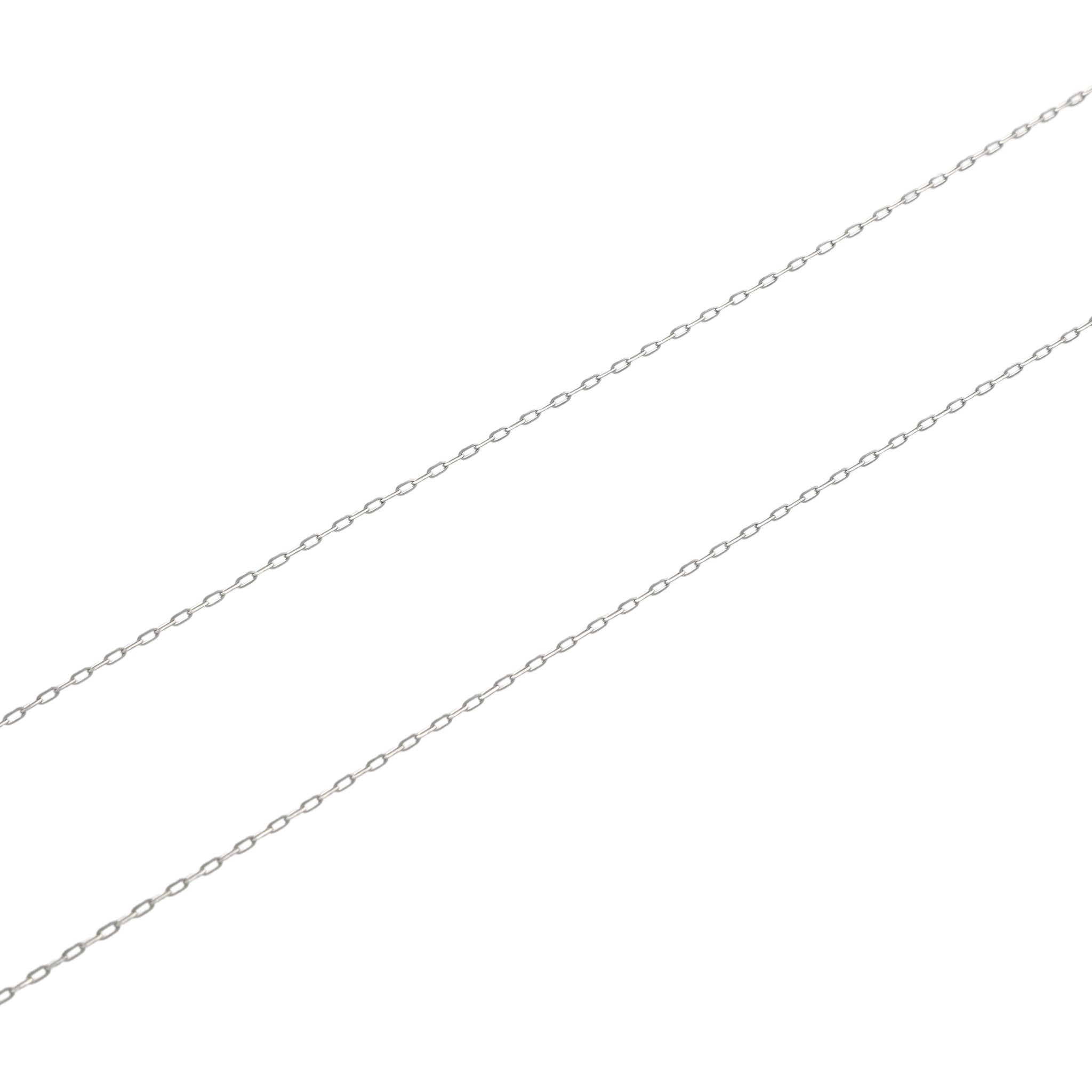 Pt850 シャインカット小豆0.29φ ネックレス 50cm