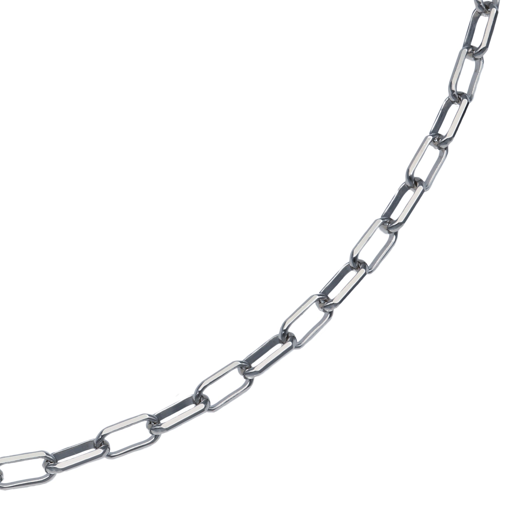 Pt850 スモールミラーノ ネックレス 50㎝