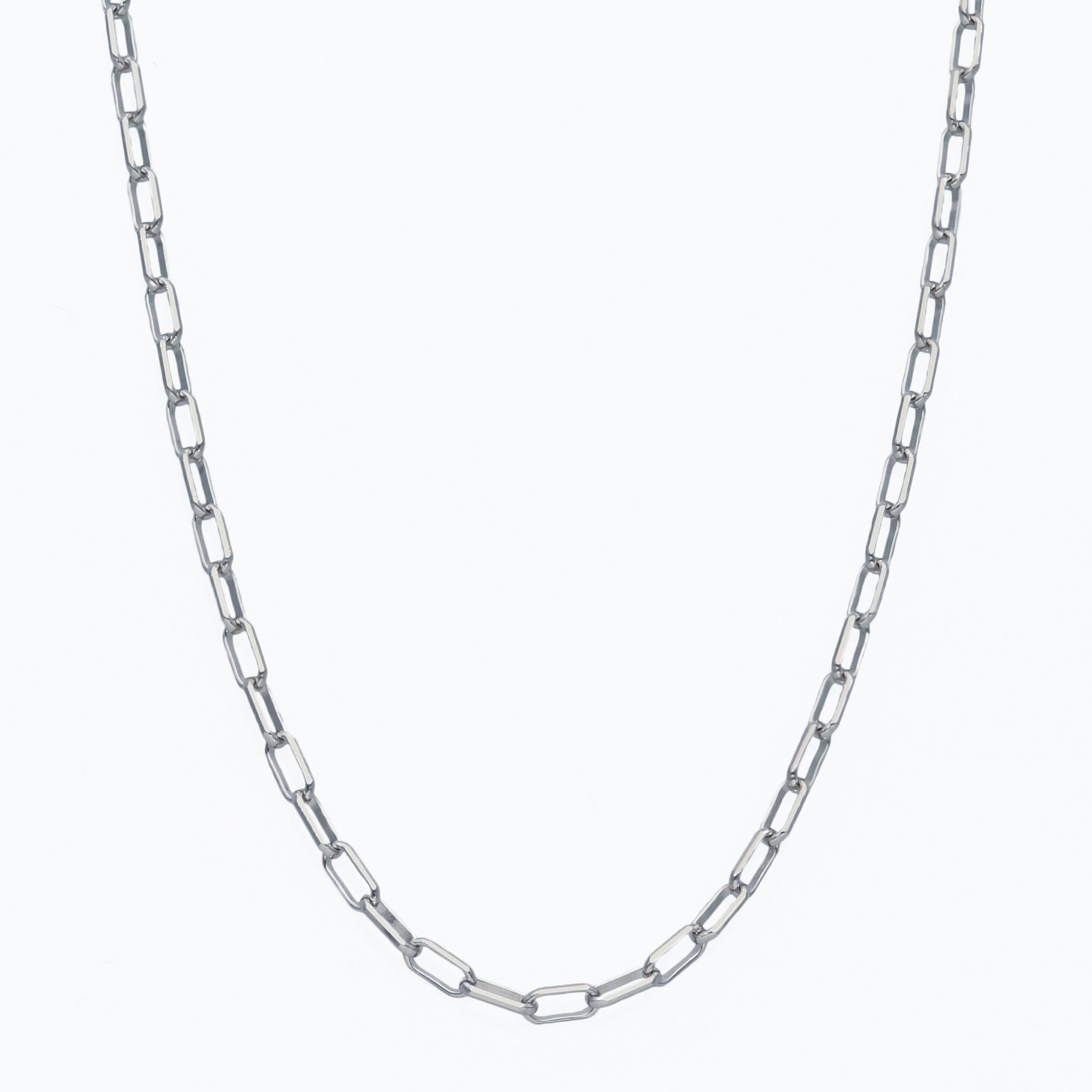 Pt850 スモールミラーノ ネックレス 50㎝