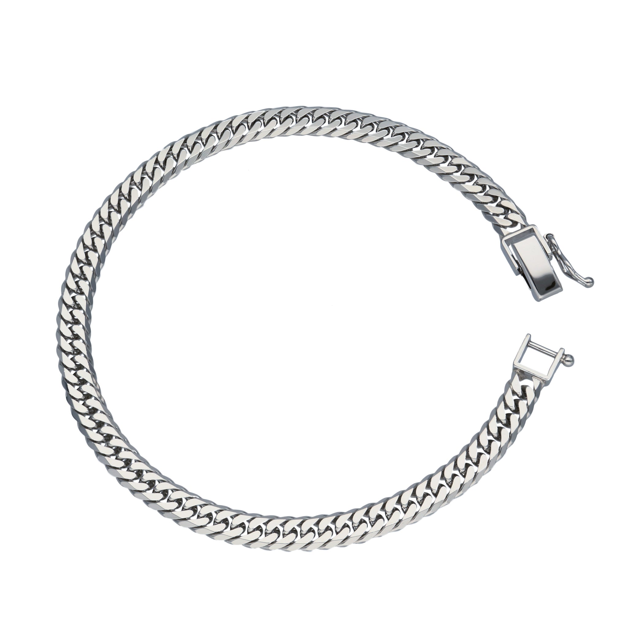 Pt850 ダブル6面喜平 ブレスレット 20cm20g