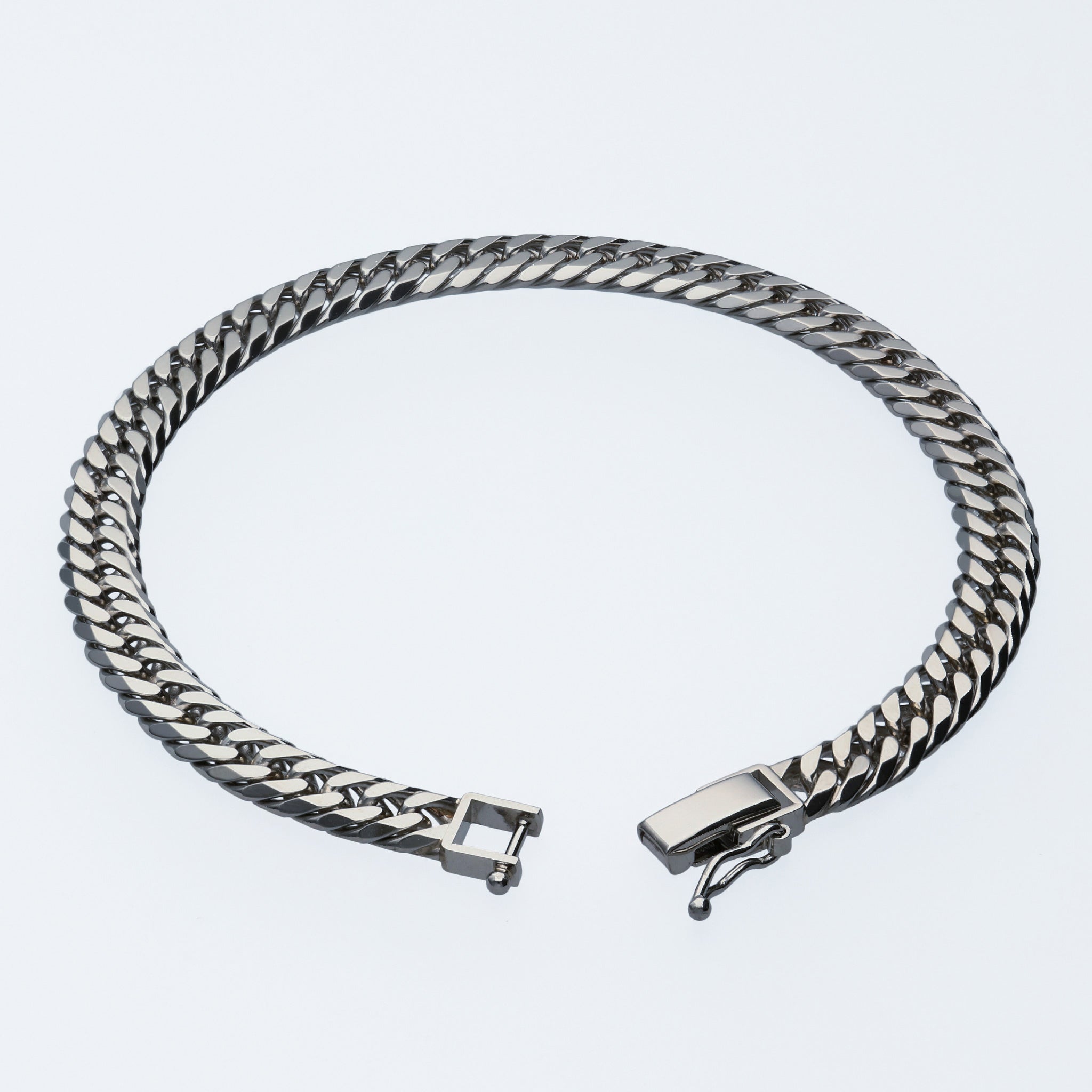 Pt850 ダブル6面喜平 ブレスレット 20cm30g