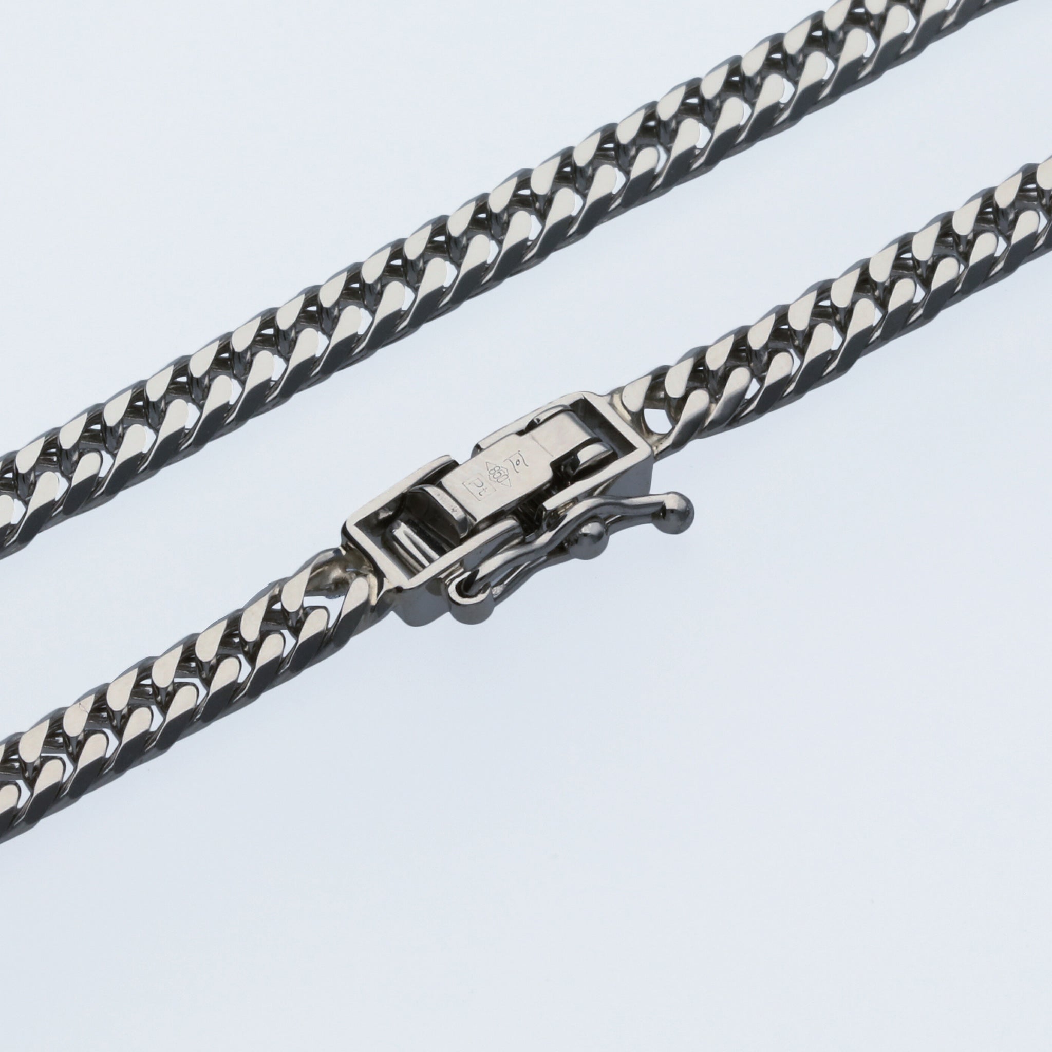 Pt850 ダブル6面喜平 ネックレス 40cm20g