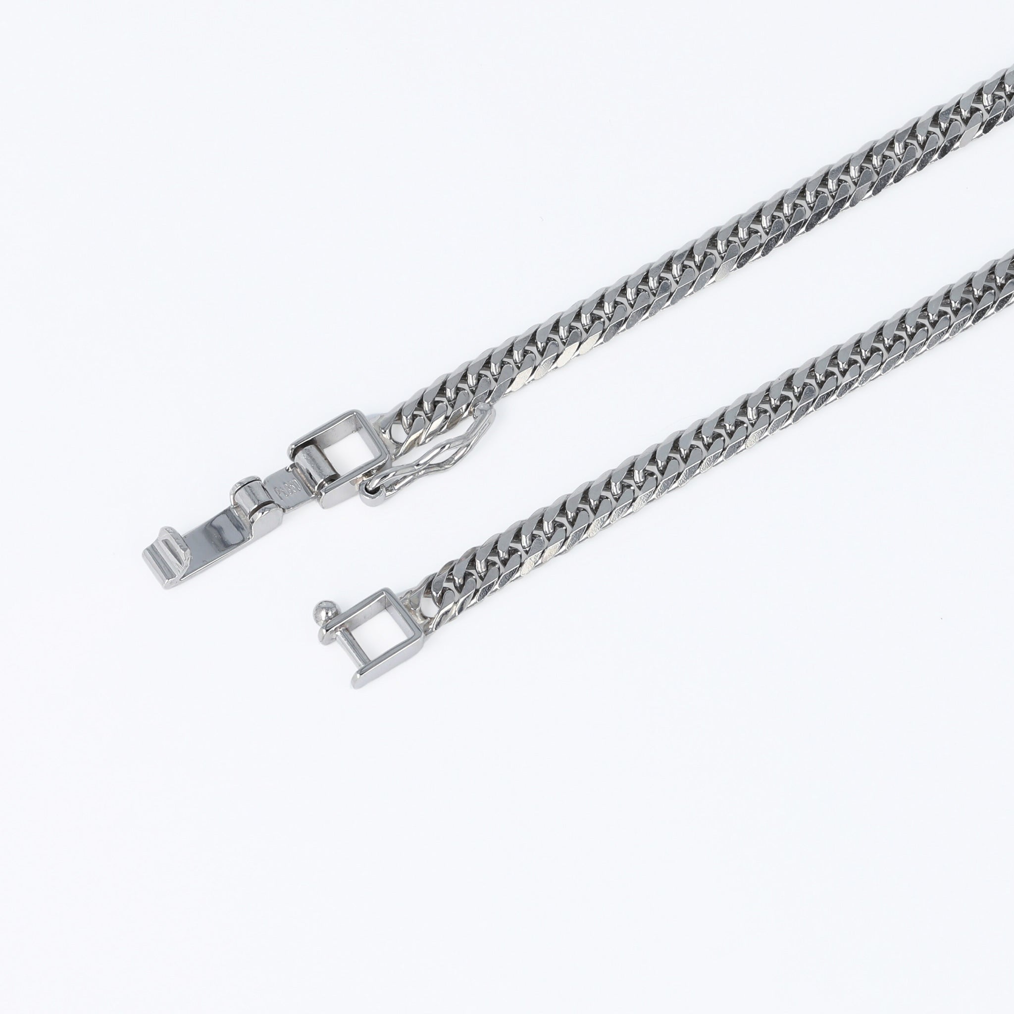 Pt850 ダブル6面喜平 ネックレス 50cm20g