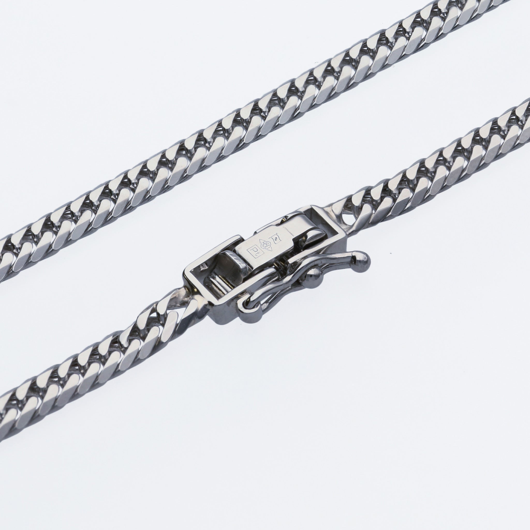 Pt850 ダブル6面喜平 ネックレス 50cm20g