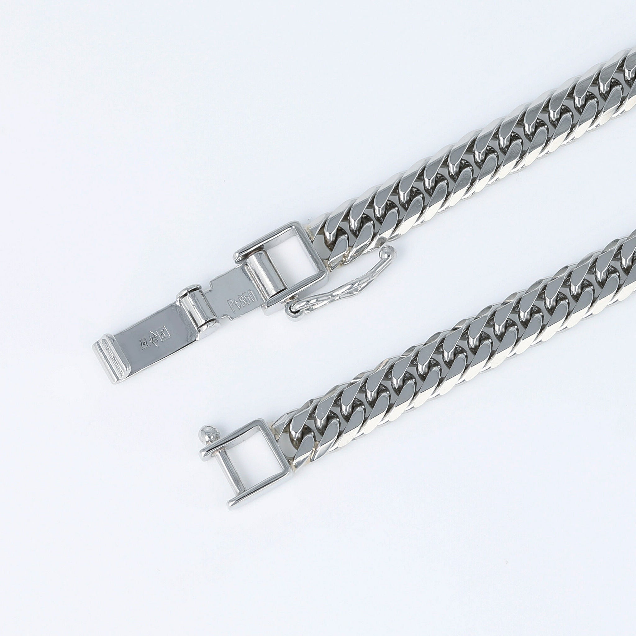 Pt850 ダブル6面喜平 ネックレス 60cm50g