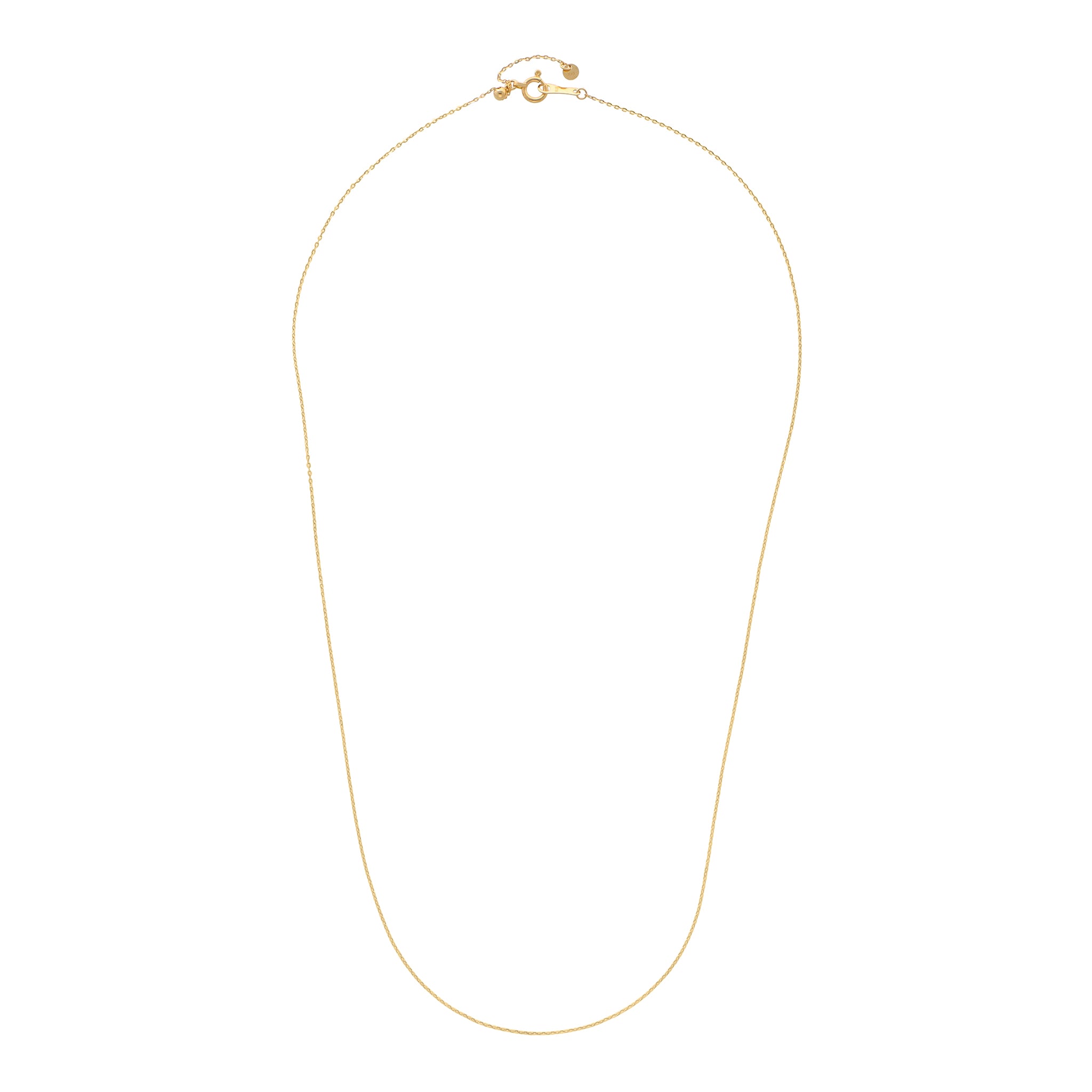 K18 シャインカット小豆0.22φ ネックレス 45cm