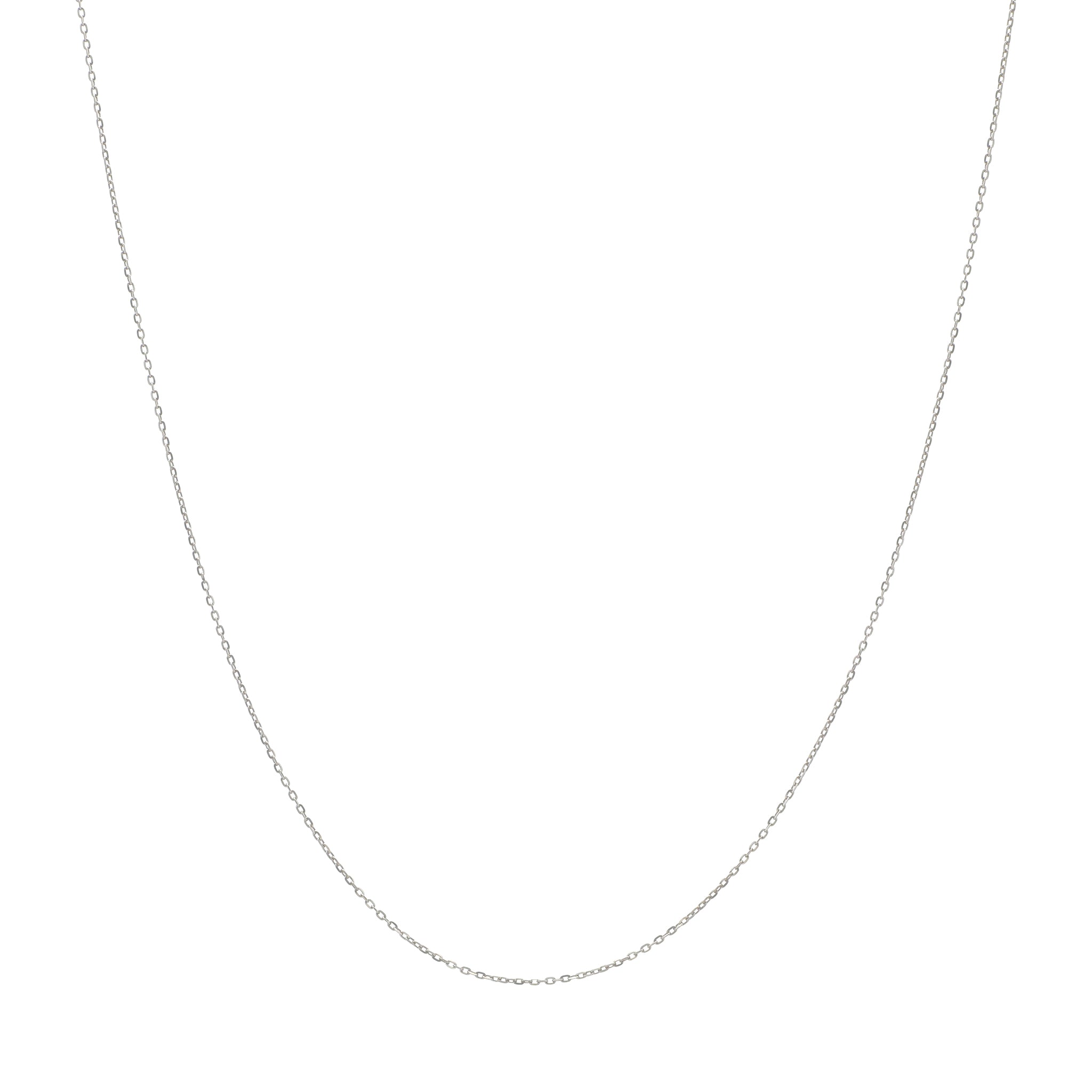 Pt850 シャインカット小豆0.22φ ネックレス 60cm