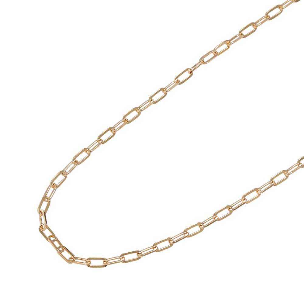 K18 荒角小豆0.6φ ネックレス 50cm