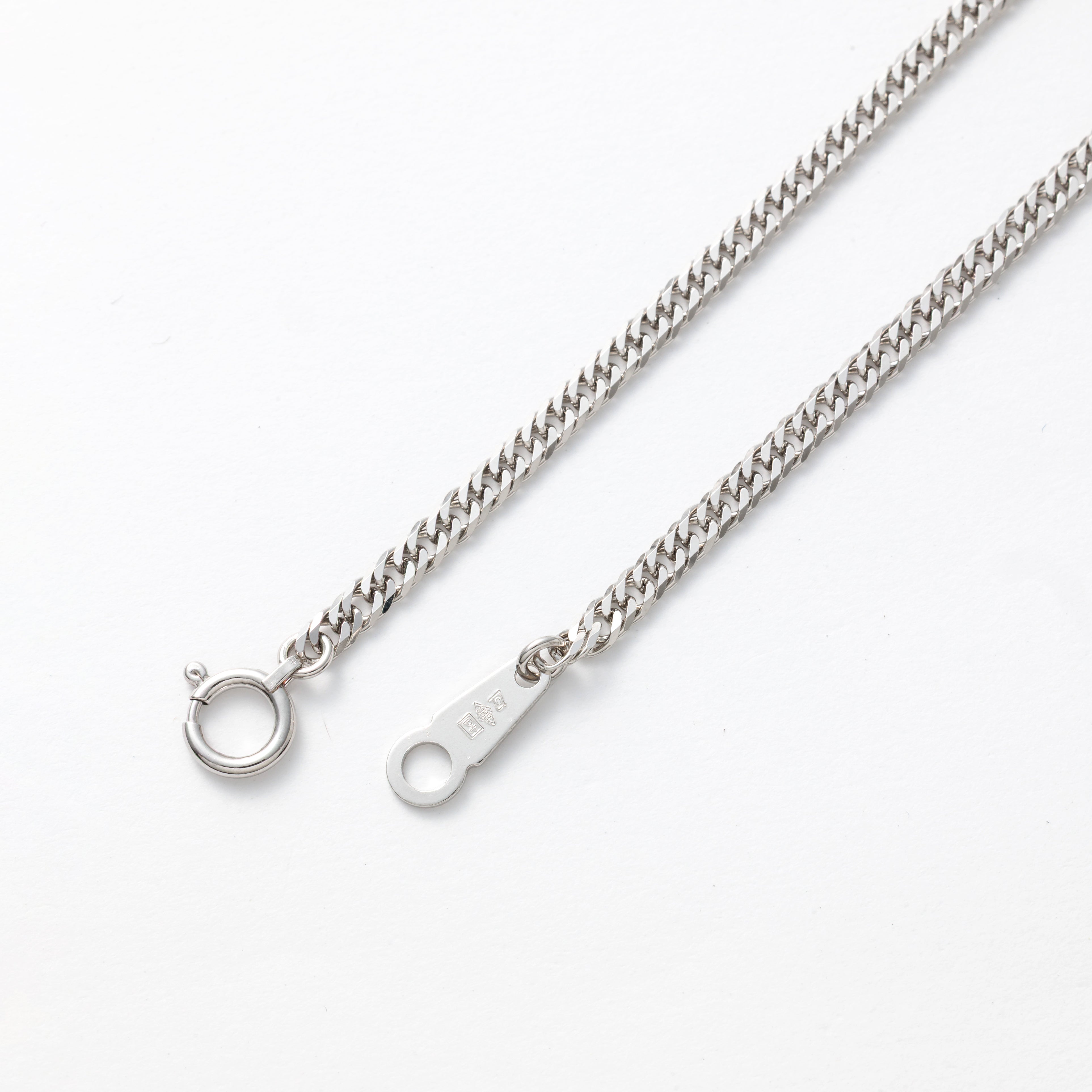 Pt1000 ダブル6面喜平 ブレスレット 18cm3g