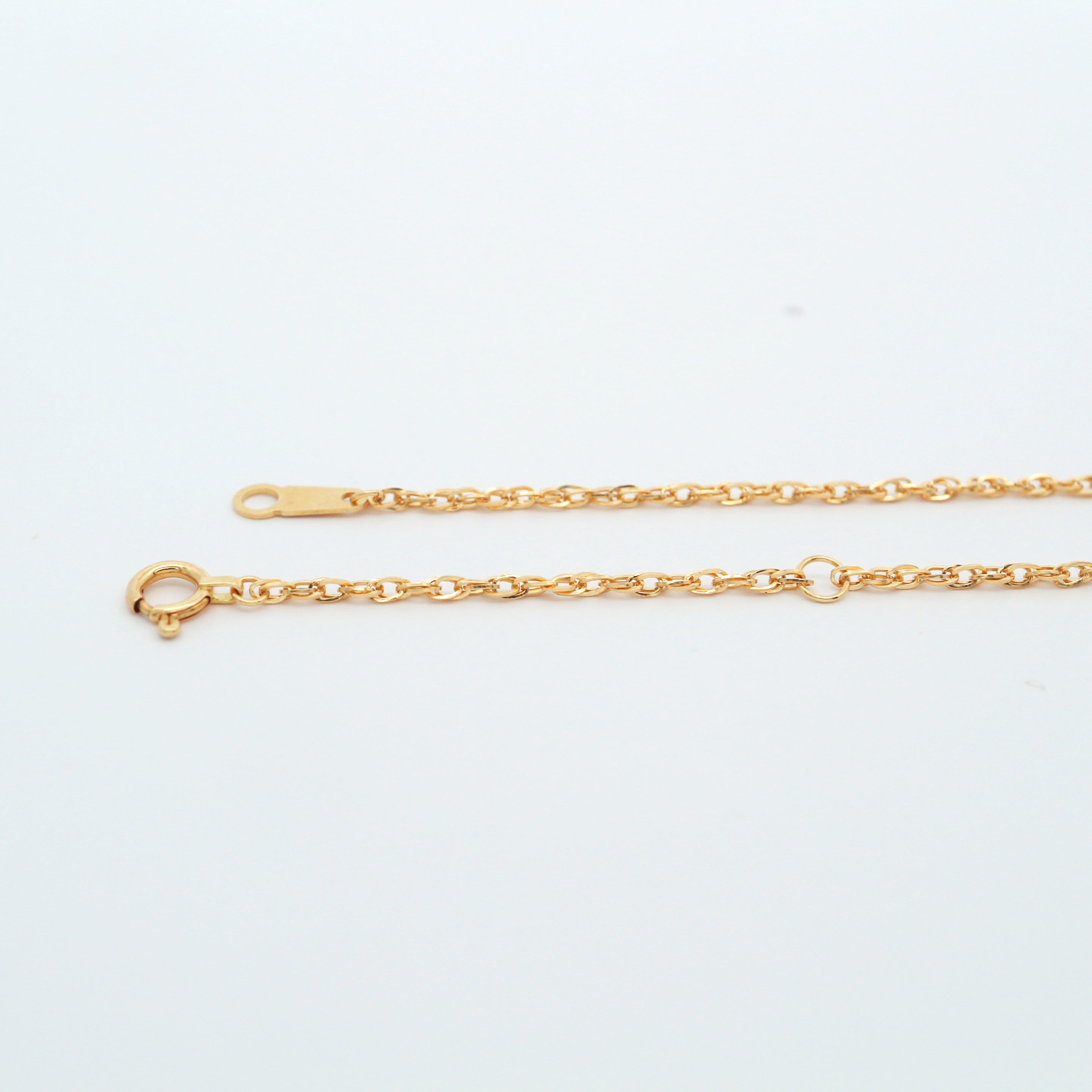 K18 縄角線 0.25φ ネックレス 40cm