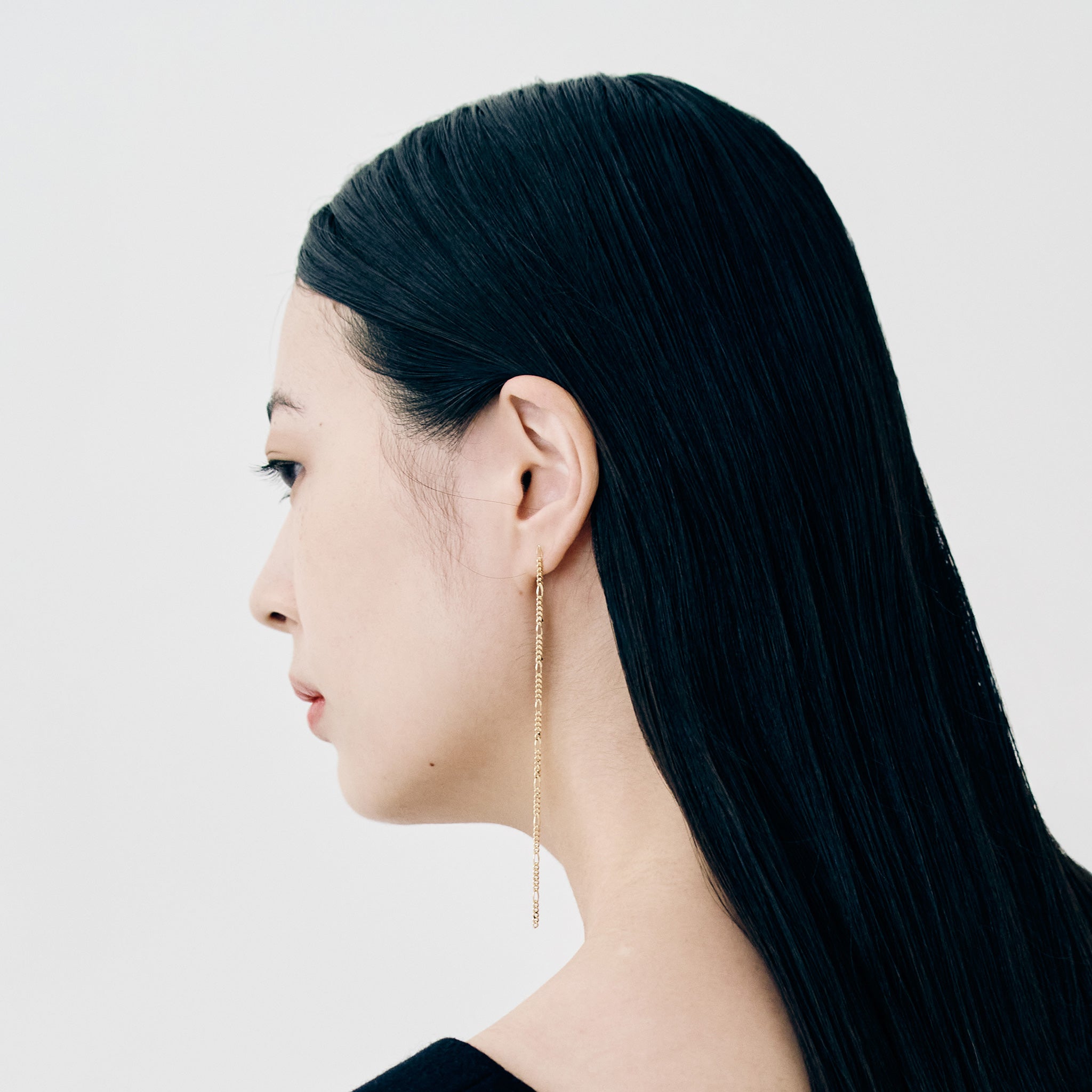 K18 フィガロ0.6φ ハーフピアス (片耳)