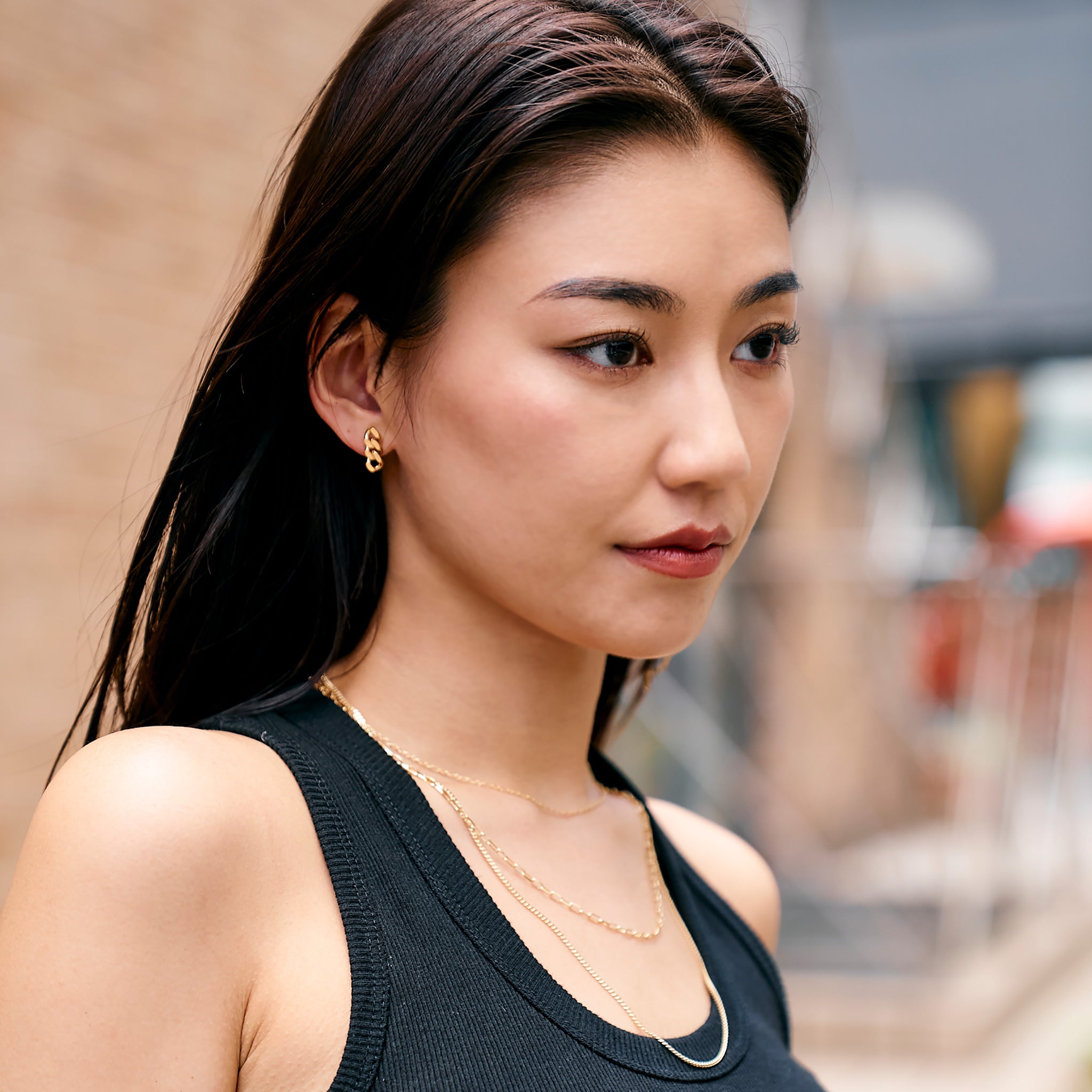 K18 喜平2.0φ ハーフピアス (片耳)