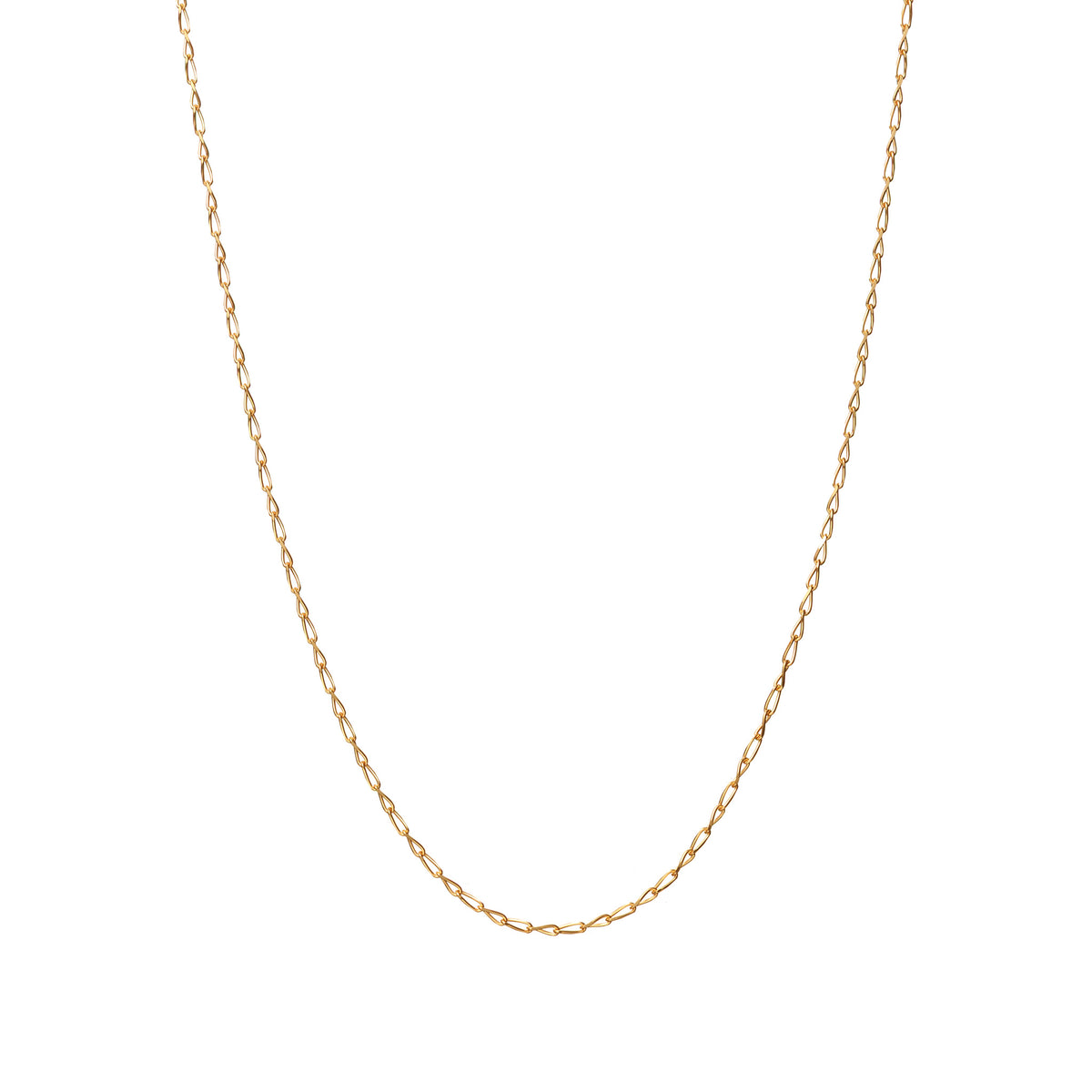K18 ロングタネルカット 0.4φ ネックレス 40cm