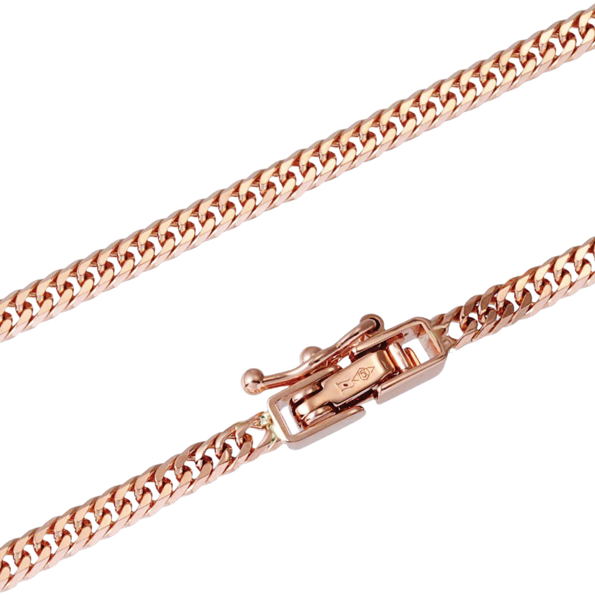 K18PG ダブル6面喜平 ネックレス 50cm10g