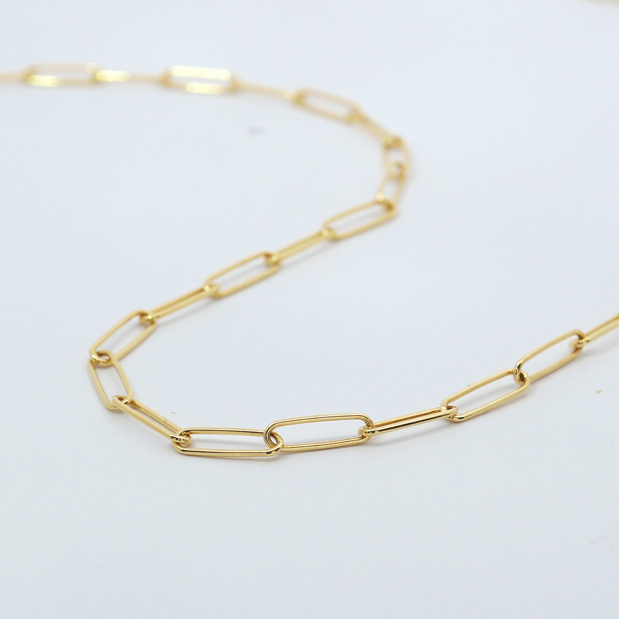 K18 トラックチェーン ブレスレット 18cm