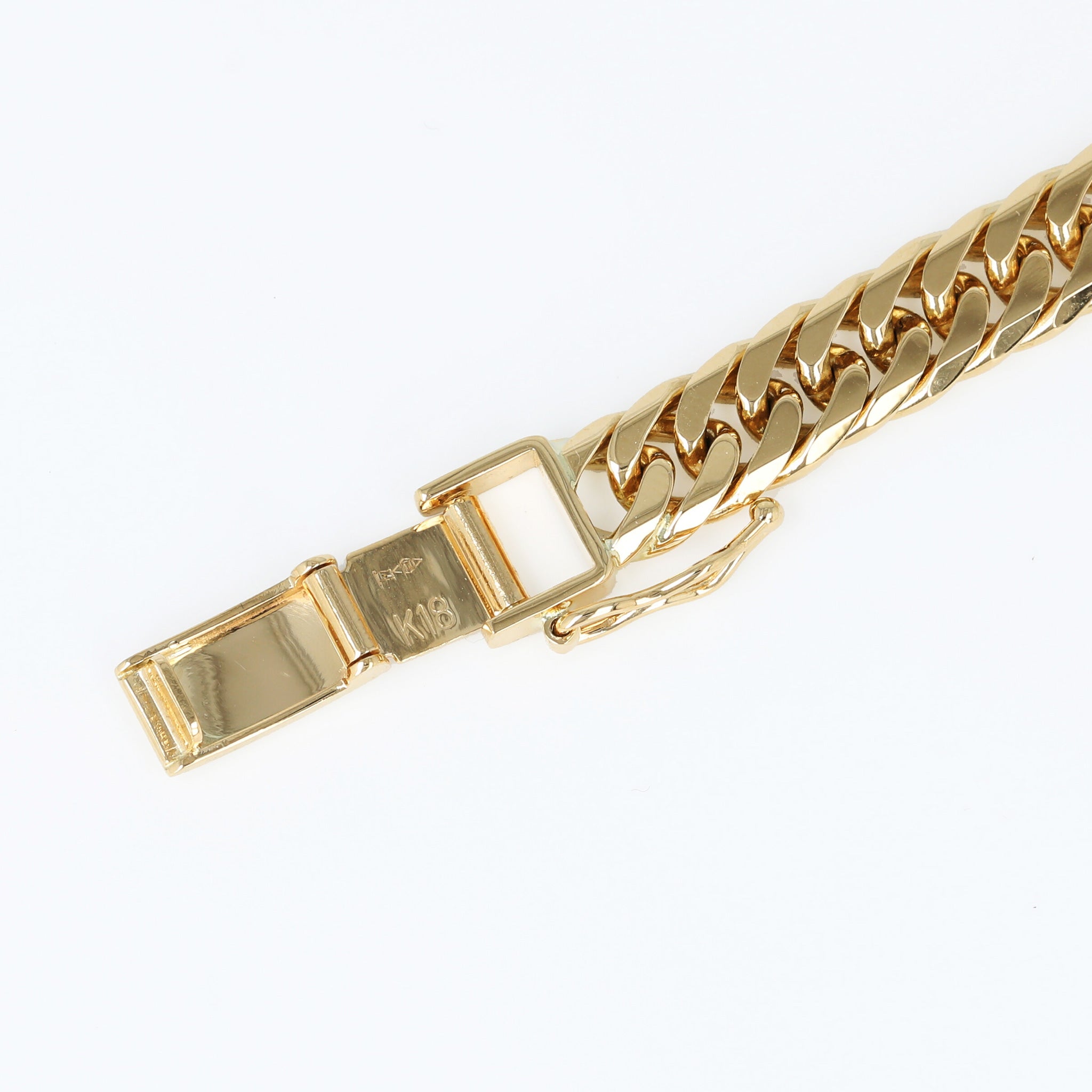 喜平ブレスレット K18 K18 ダブル6面喜平 ブレスレット 18cm30g