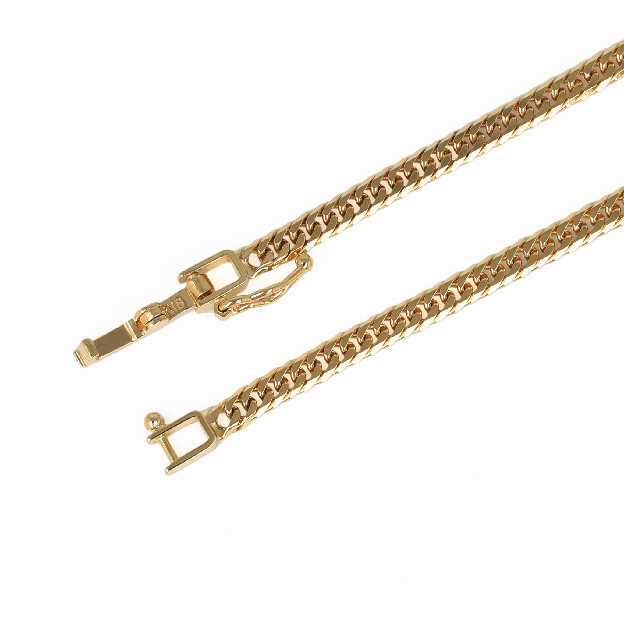 K18 ダブル6面喜平 ネックレス 40cm10g