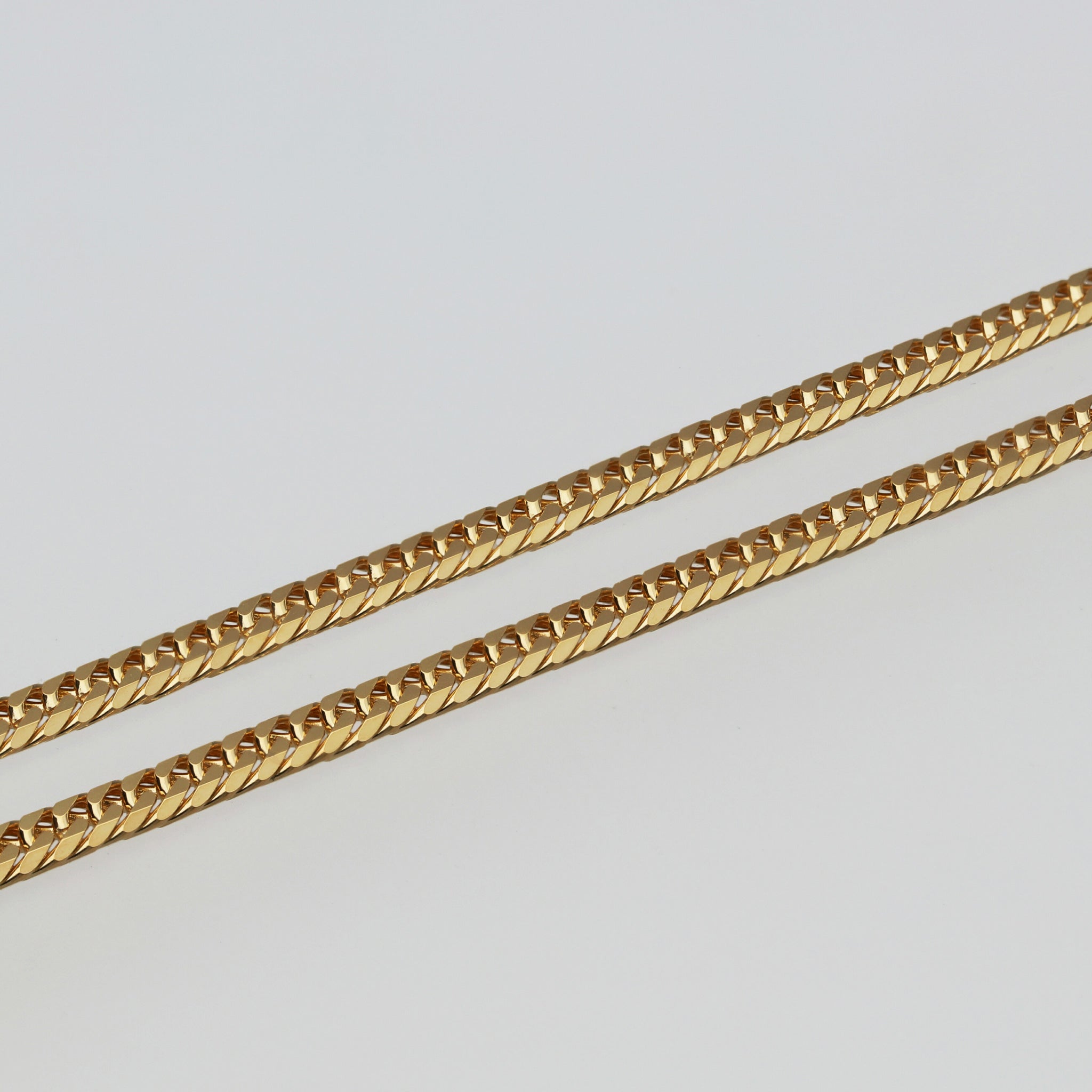 K18 ダブル6面喜平 ネックレス 60cm20g