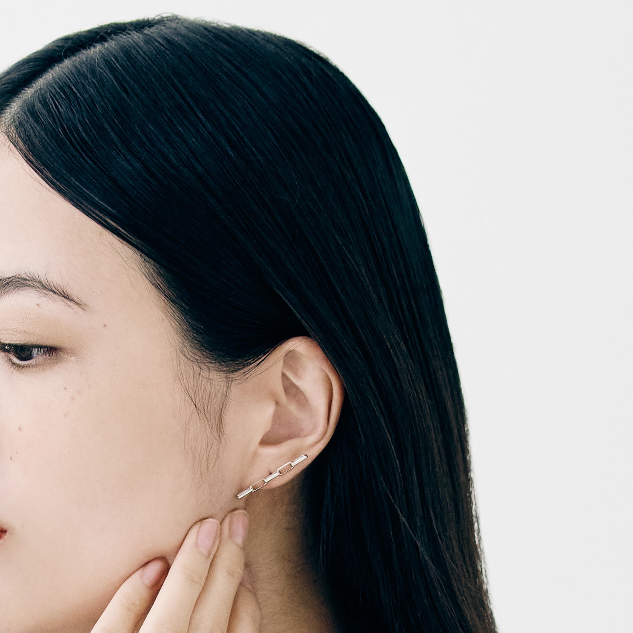 Pt850/900 ミラーノ ハーフピアス (片耳)