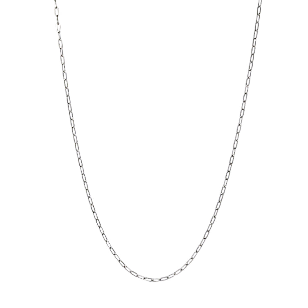 Pt850 荒角小豆0.6φ ネックレス 50cm