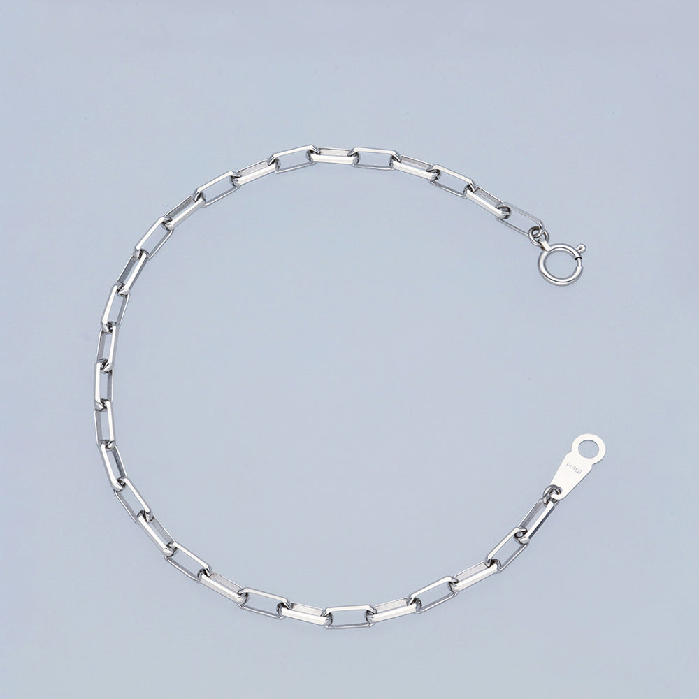 Pt850 ミラーノ ブレスレット 18cm