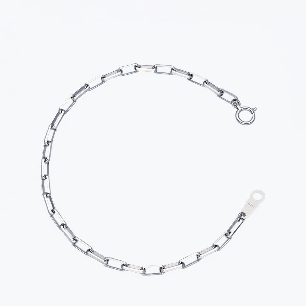 Pt850 ミラーノ ブレスレット 18cm