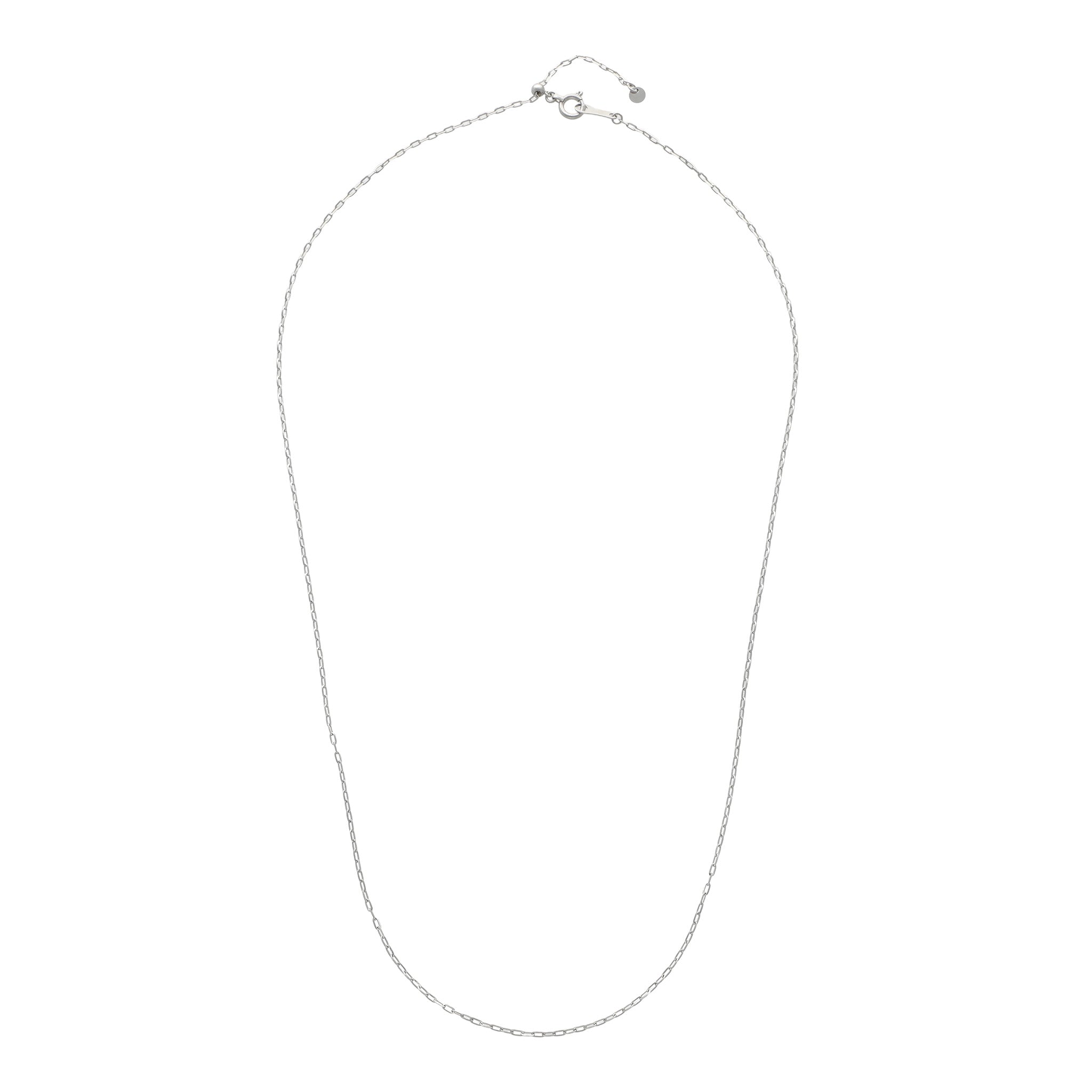 Pt850 シャインカット小豆0.29φ ネックレス 45cm