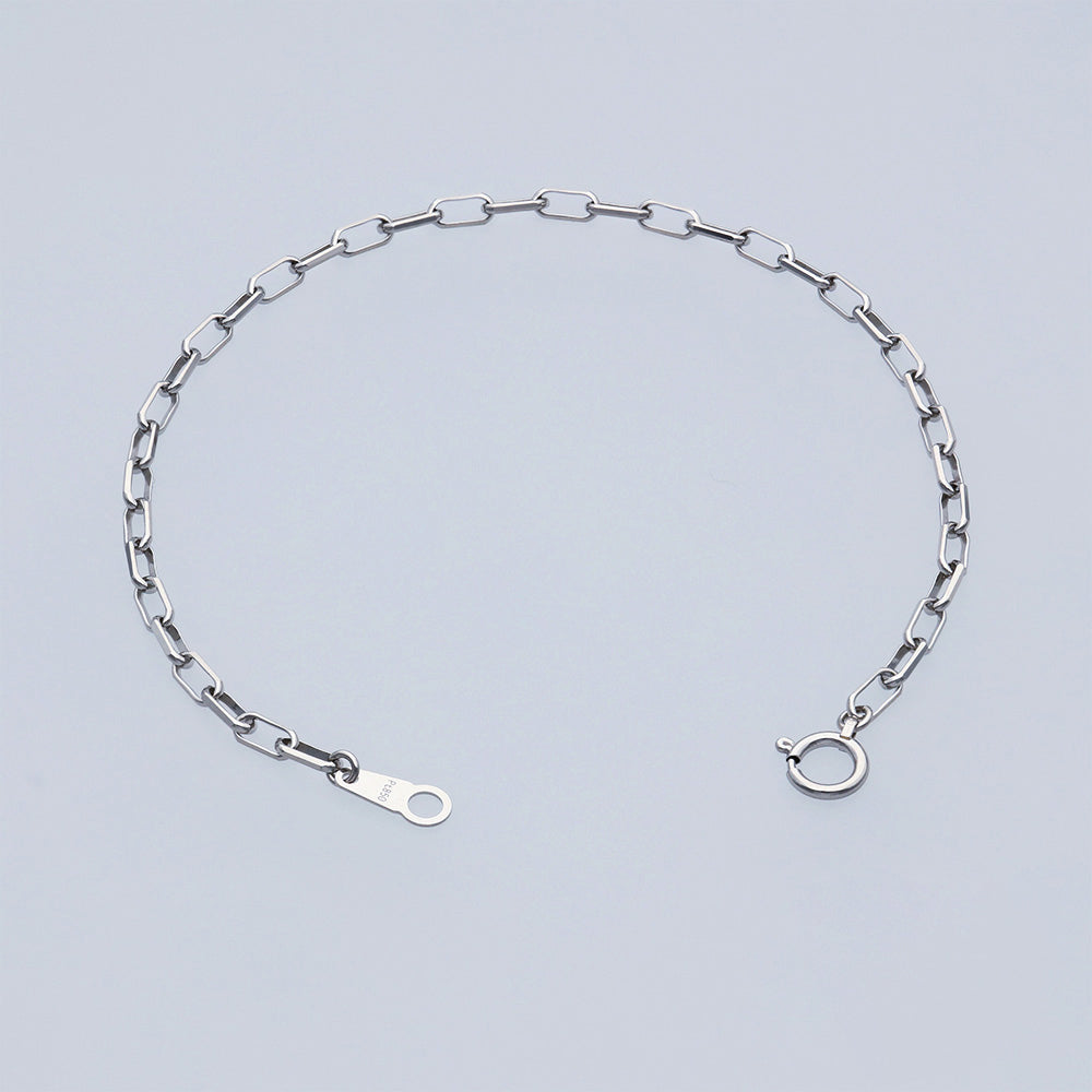 Pt850 スモールミラーノ ブレスレット 20㎝