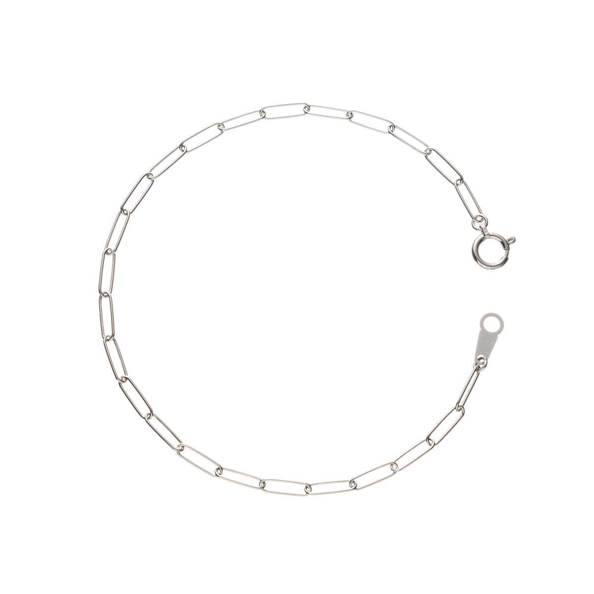 Pt850 トラックチェーン0.5φ ブレスレット 18cm